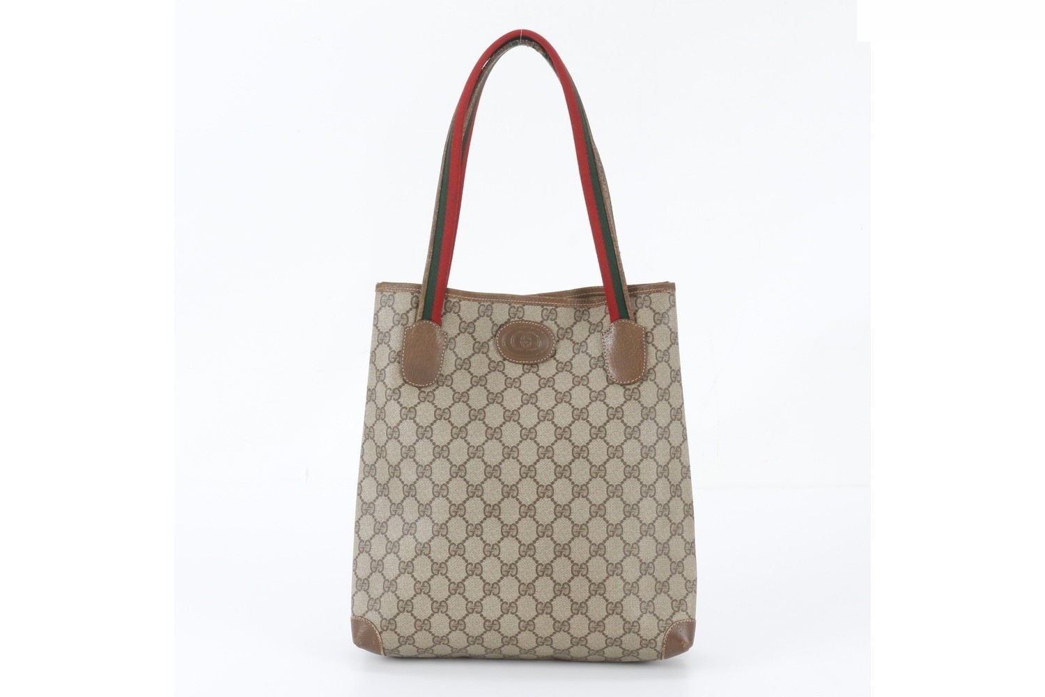GG Supreme Sherry Line 002 58 4889 Leather Tote Bag — view 3