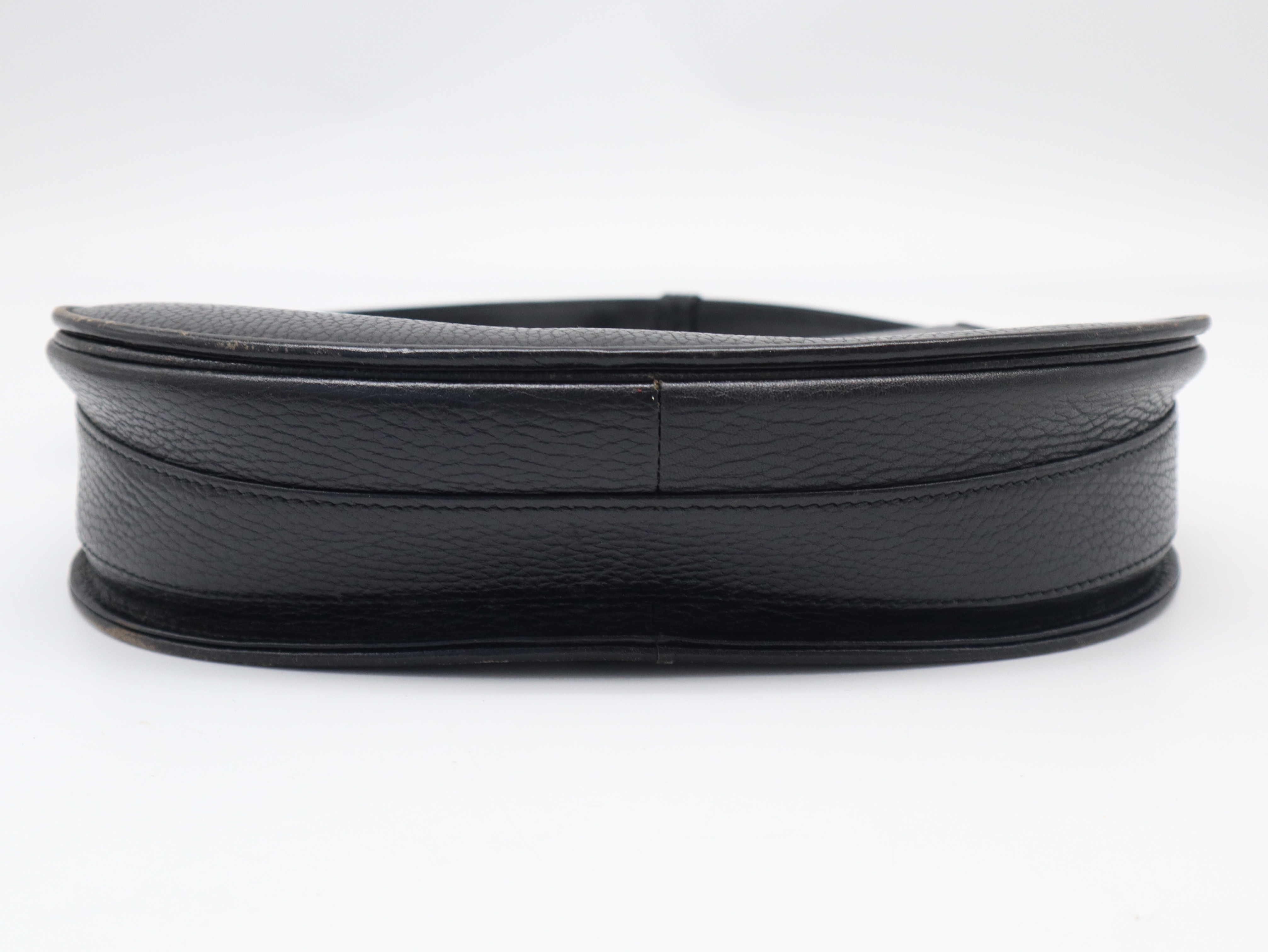 Leather Must Line Black Shoulder Bag — view 5