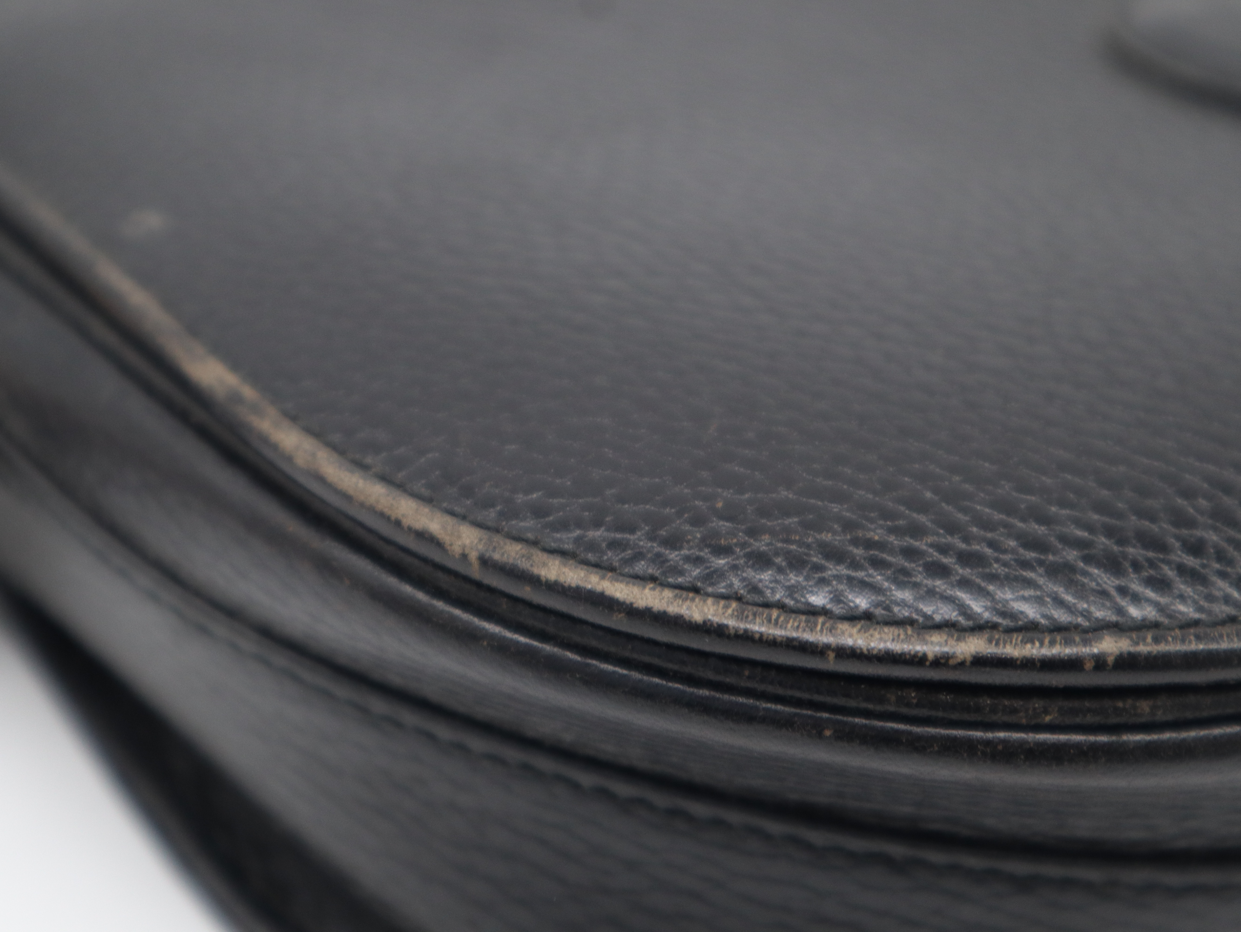 Leather Must Line Black Shoulder Bag — view 9