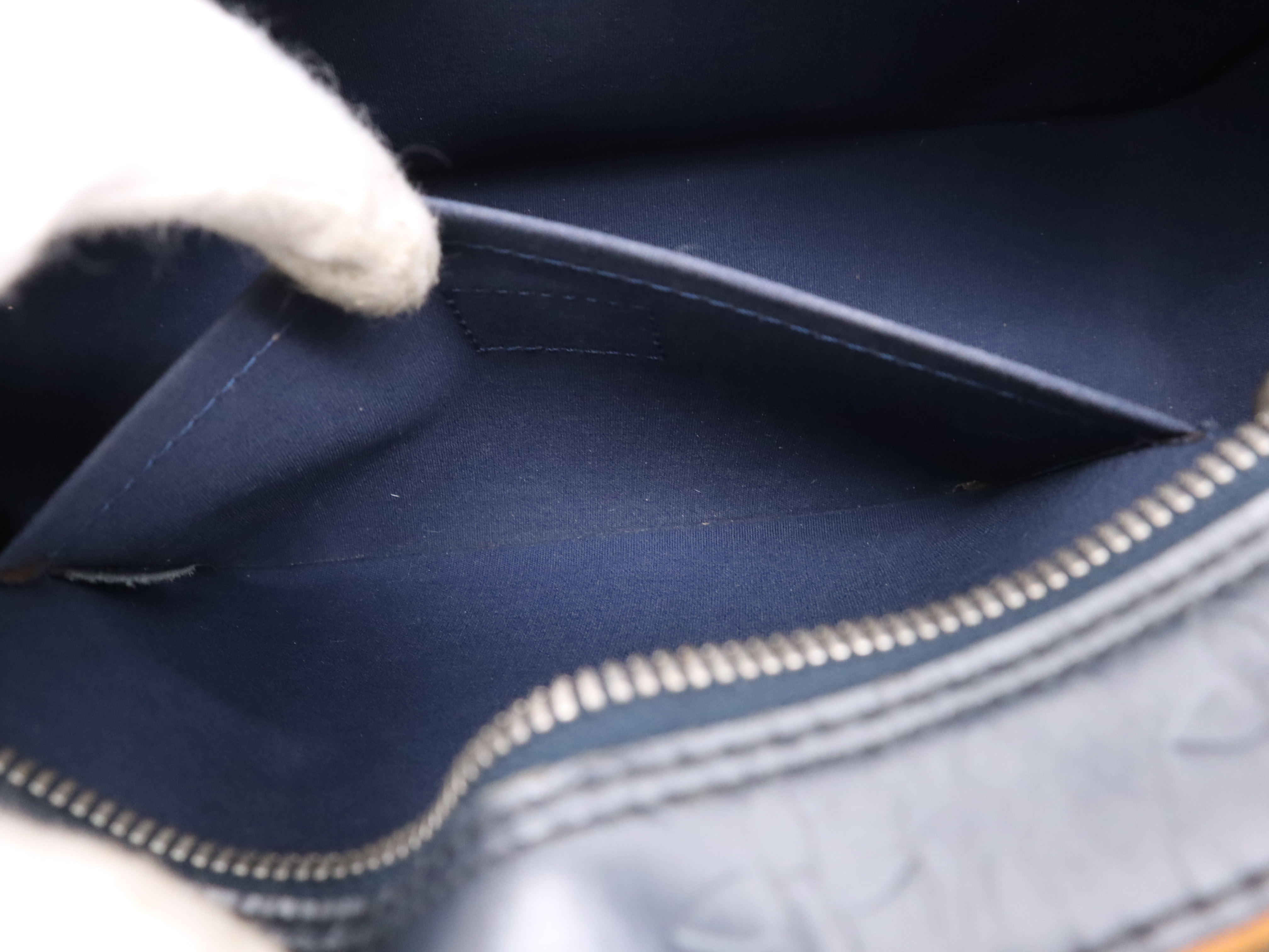 M55172 Monogram Matte Shelton Blue Handbag — view 12