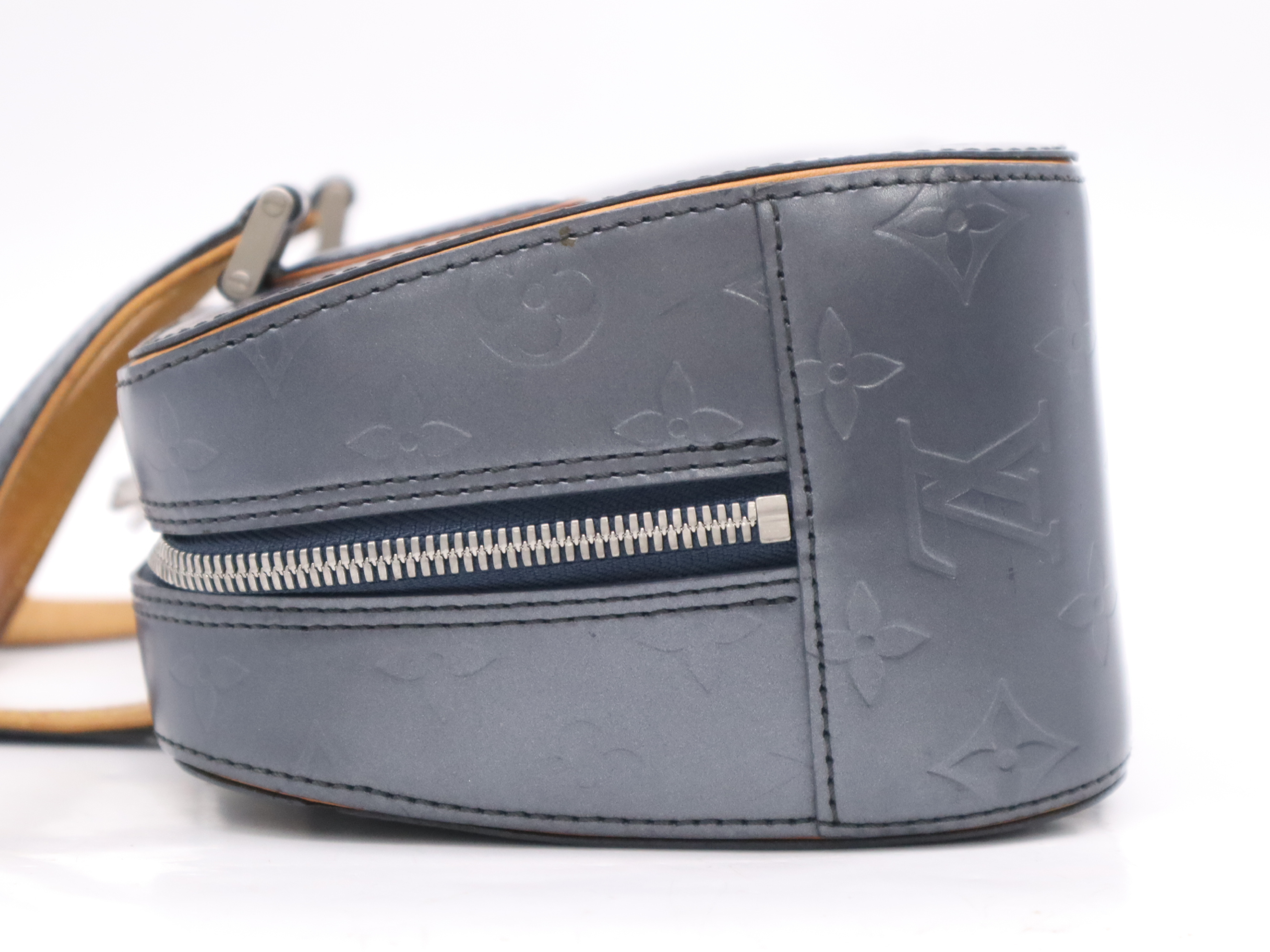 M55172 Monogram Matte Shelton Blue Handbag — view 3