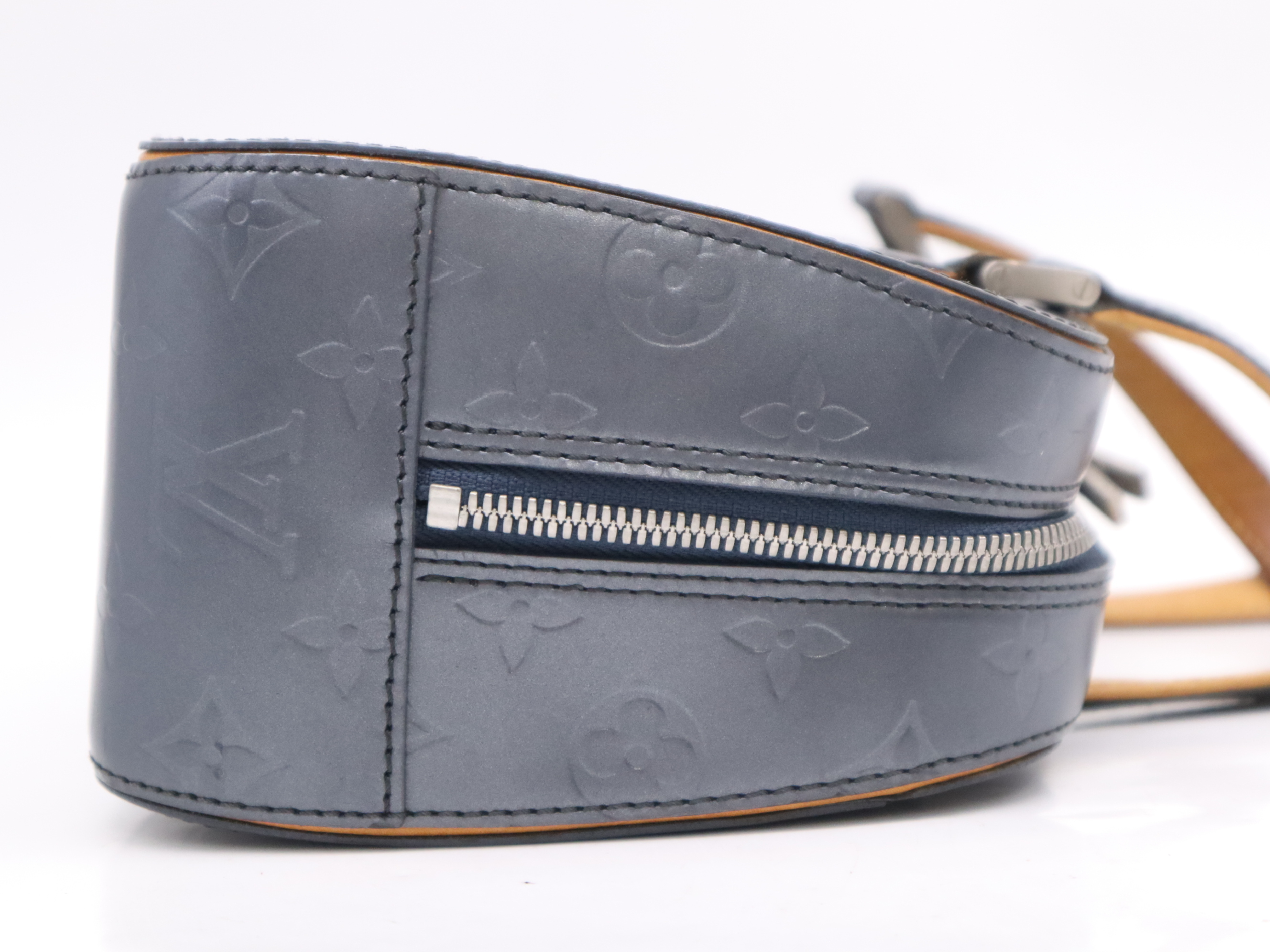 M55172 Monogram Matte Shelton Blue Handbag — view 5