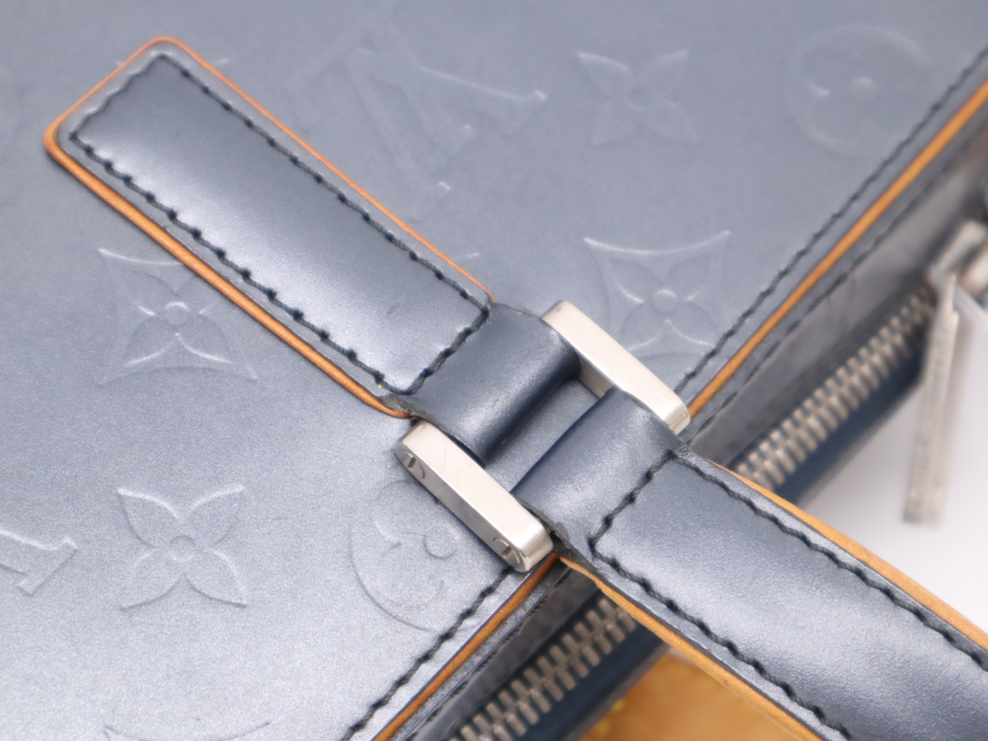 M55172 Monogram Matte Shelton Blue Handbag — view 7