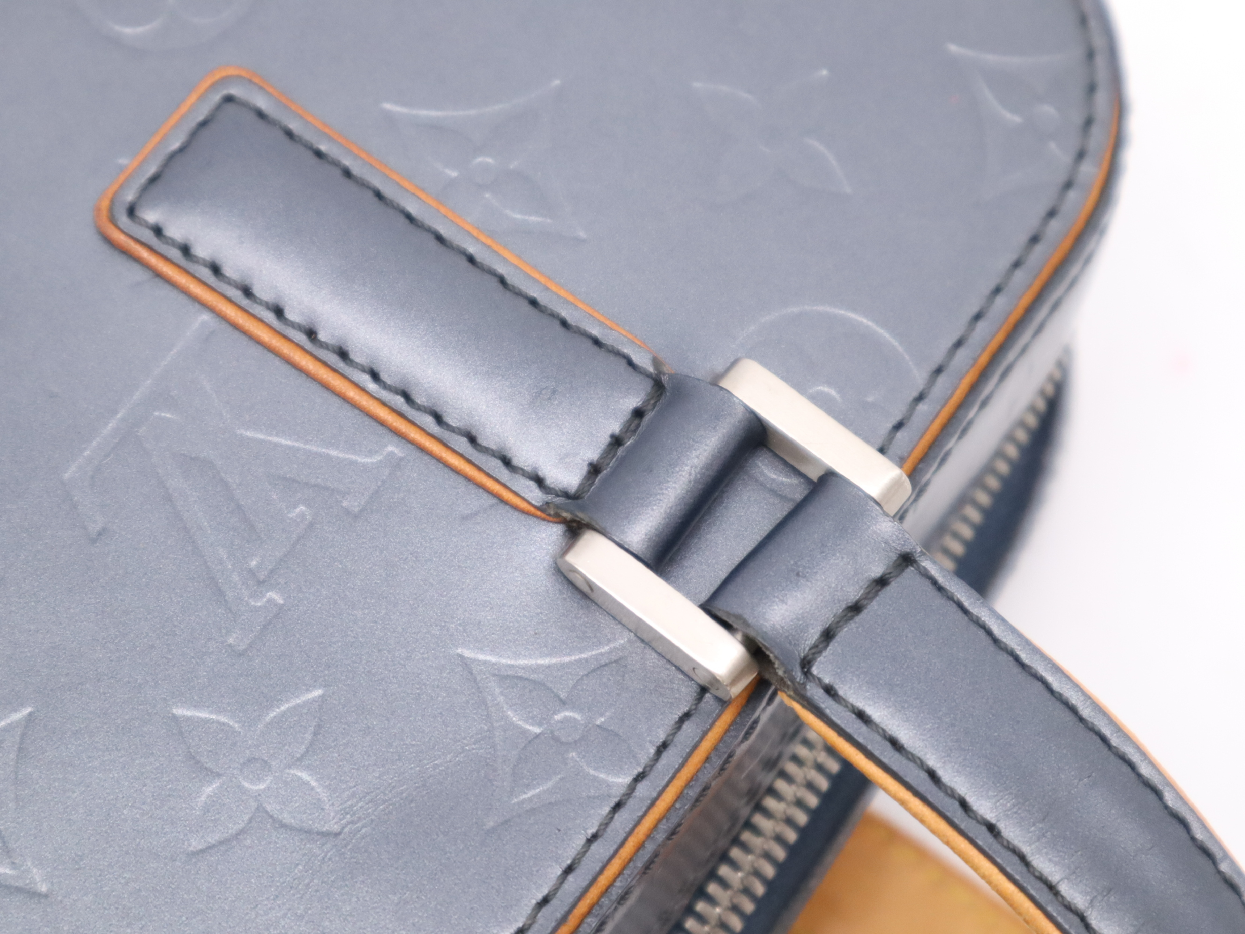 M55172 Monogram Matte Shelton Blue Handbag — view 8
