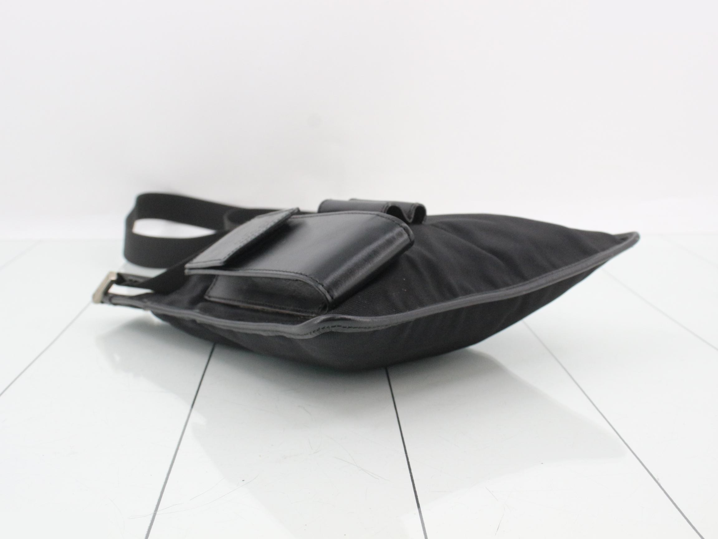 logo shoulder bag, black, 019 0350 200047 — view 5