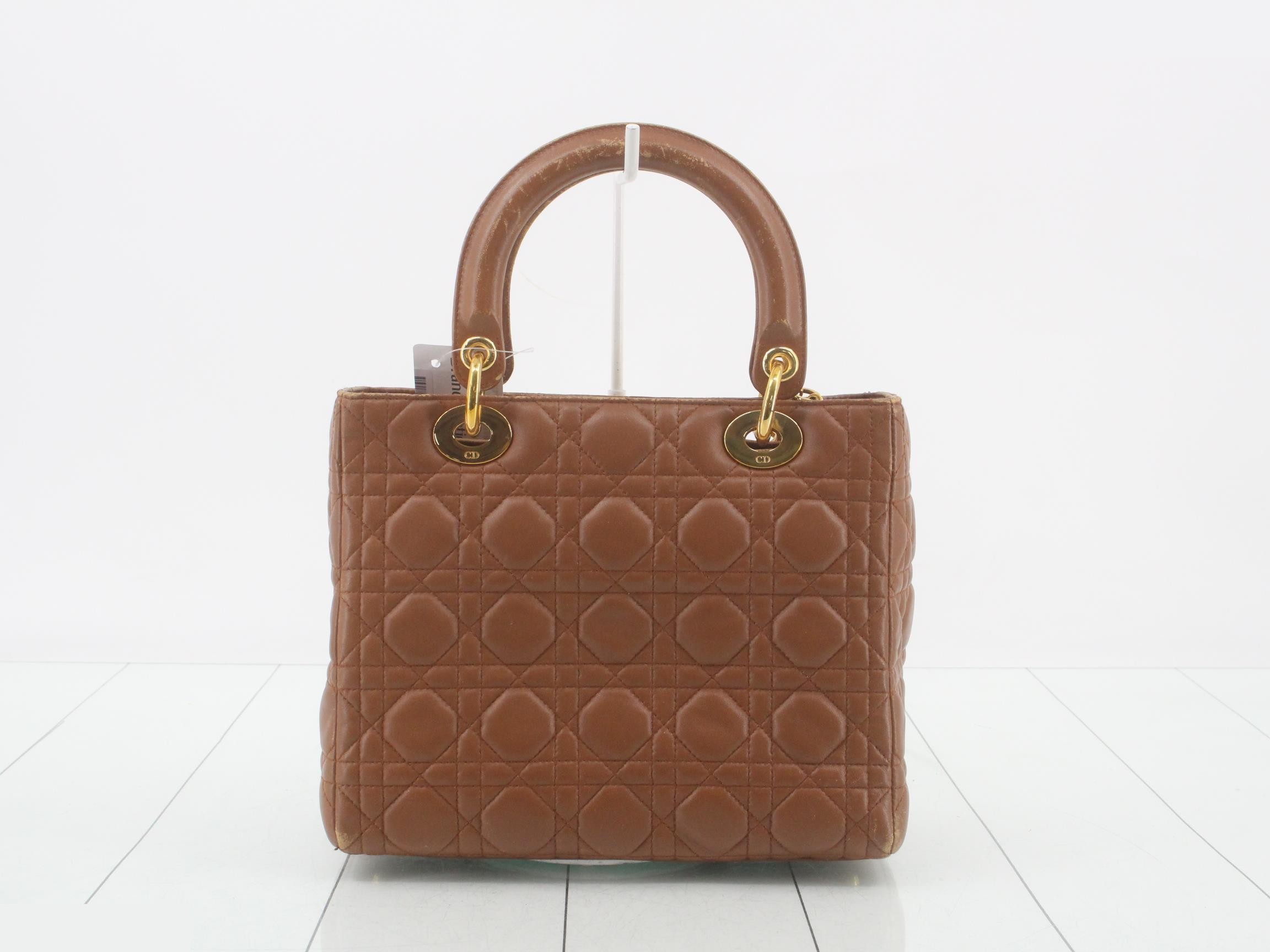 Canage Lamb Skin Bag, Brown — view 2