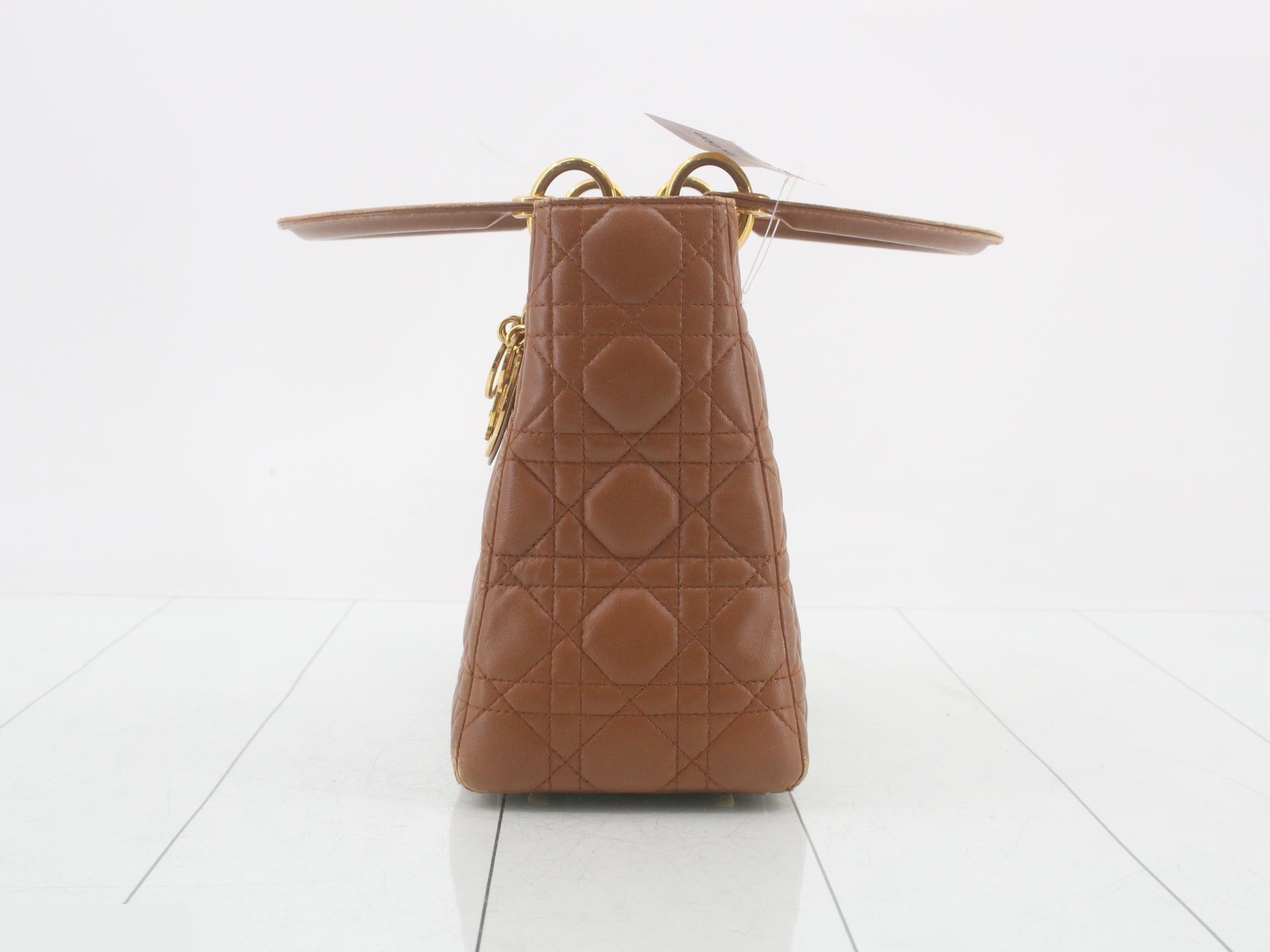 Canage Lamb Skin Bag, Brown — view 3