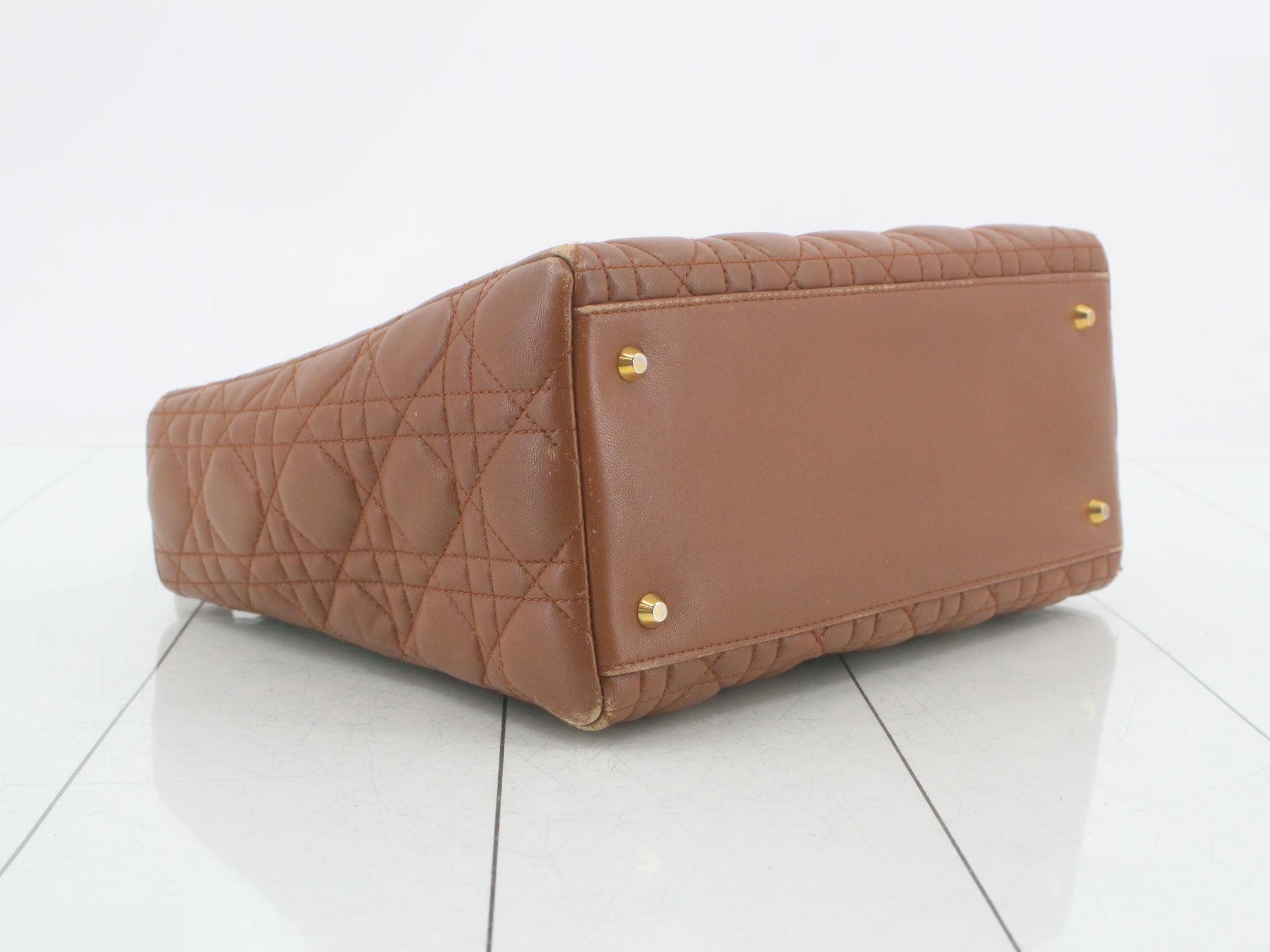 Canage Lamb Skin Bag, Brown — view 5