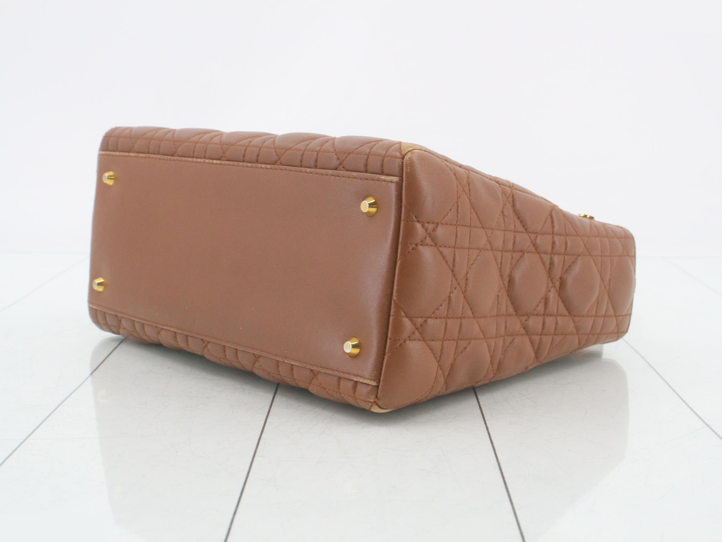 Canage Lamb Skin Bag, Brown — view 6