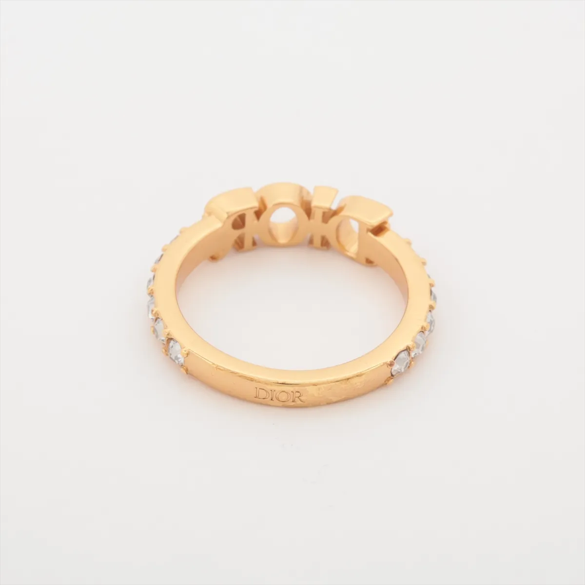 Dio(r)evolution Ring S GP x Rhinestone Gold — view 2
