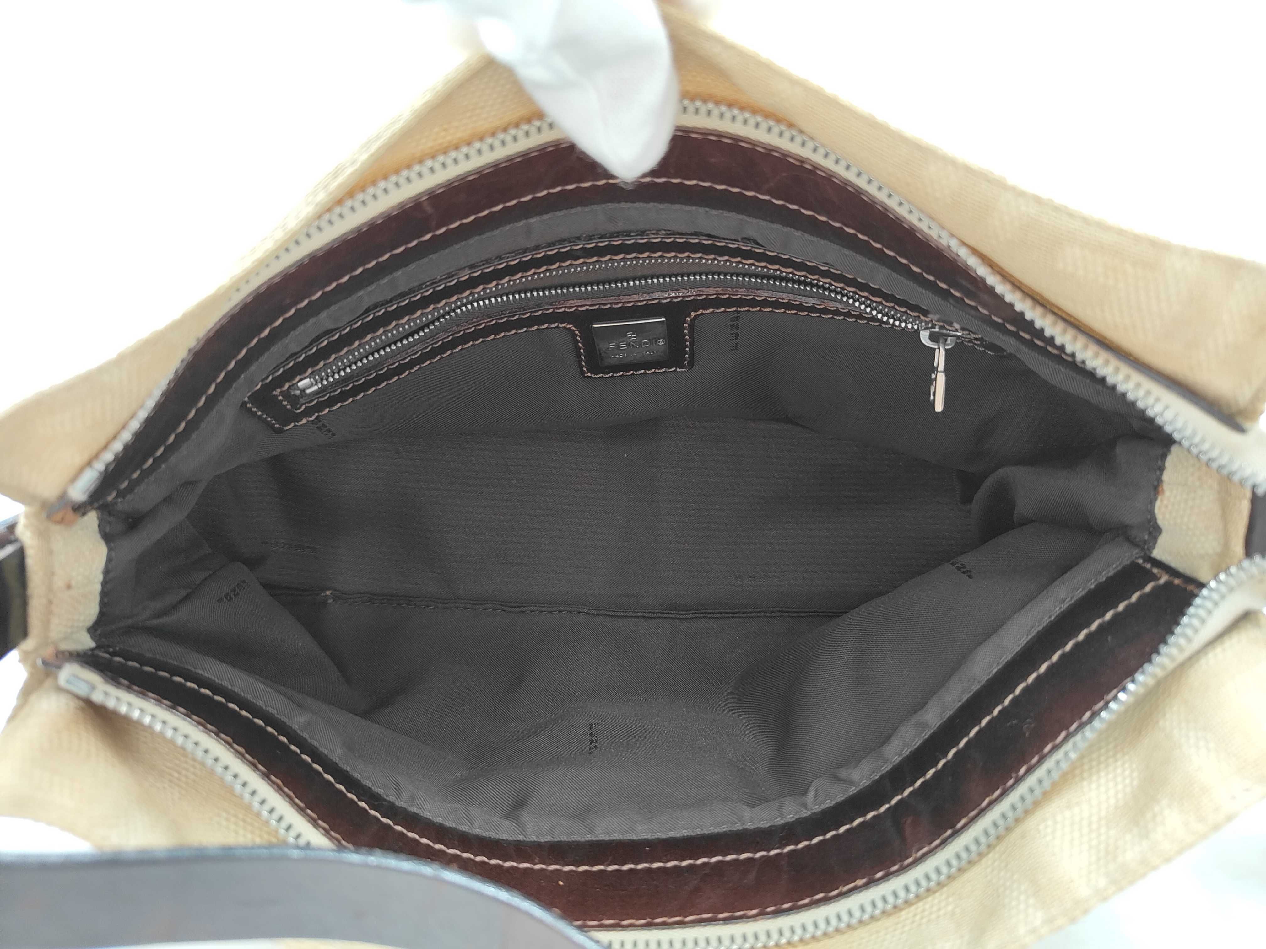 Mamma Bucket Zucca Pattern Canvas One-Shoulder Bag — view 12