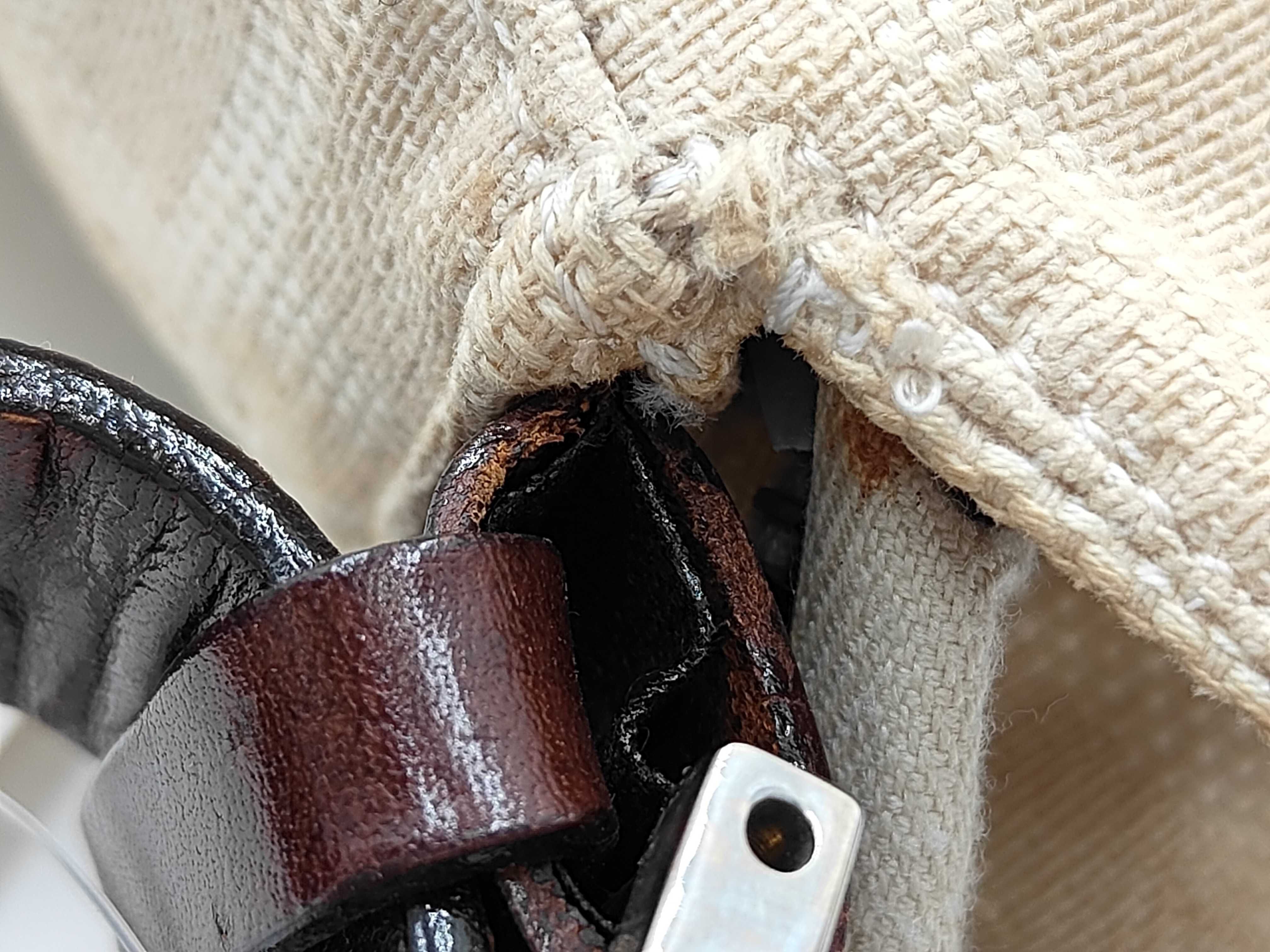 Mamma Bucket Zucca Pattern Canvas One-Shoulder Bag — view 8