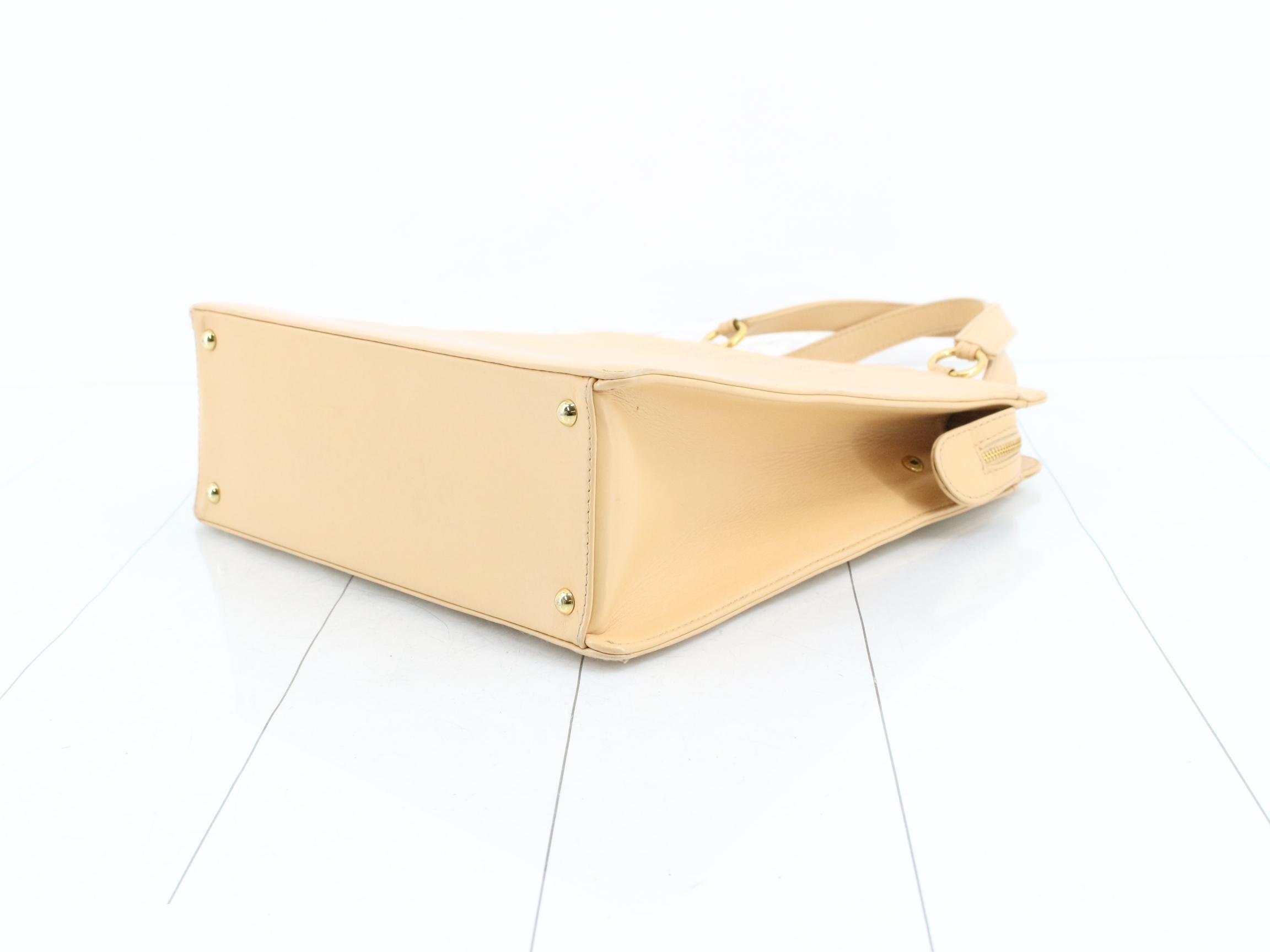 tote bag, lambskin, beige, serial number 5, item number 5386426 — view 6
