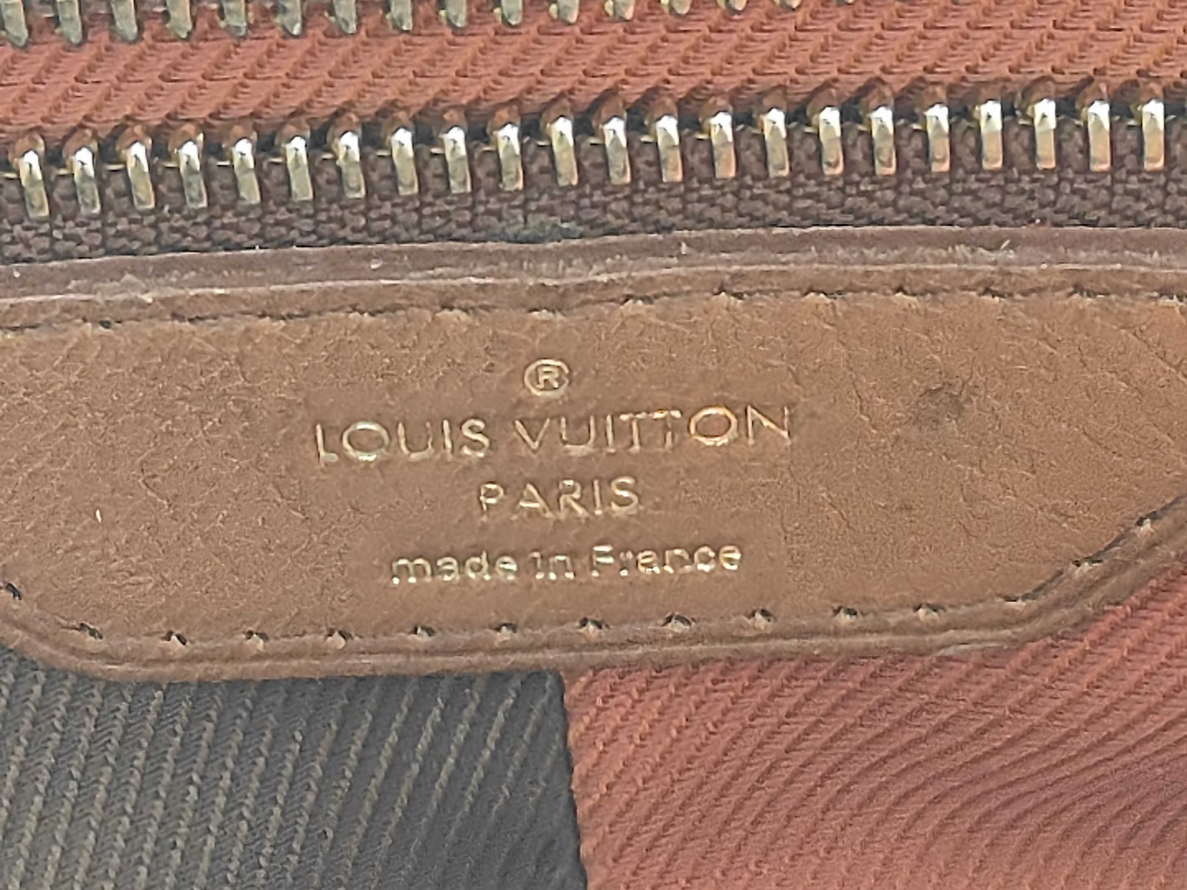 Monogram ID- Cowskin Bordeaux 30cm Handbag GHW Boston Bag — view 14