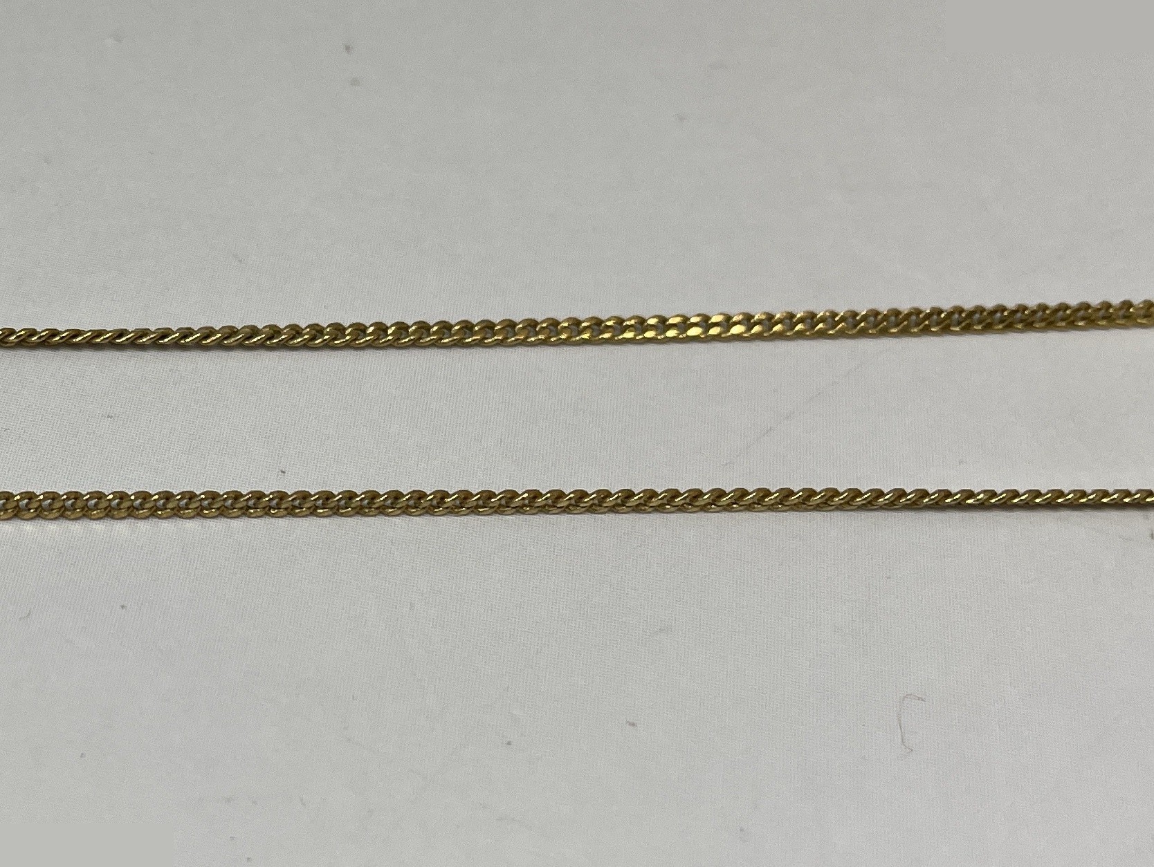 G Logo Pendant Necklace, Rhinestone, Gold, Weight: 5.0g, Total Length: 40cm — view 8