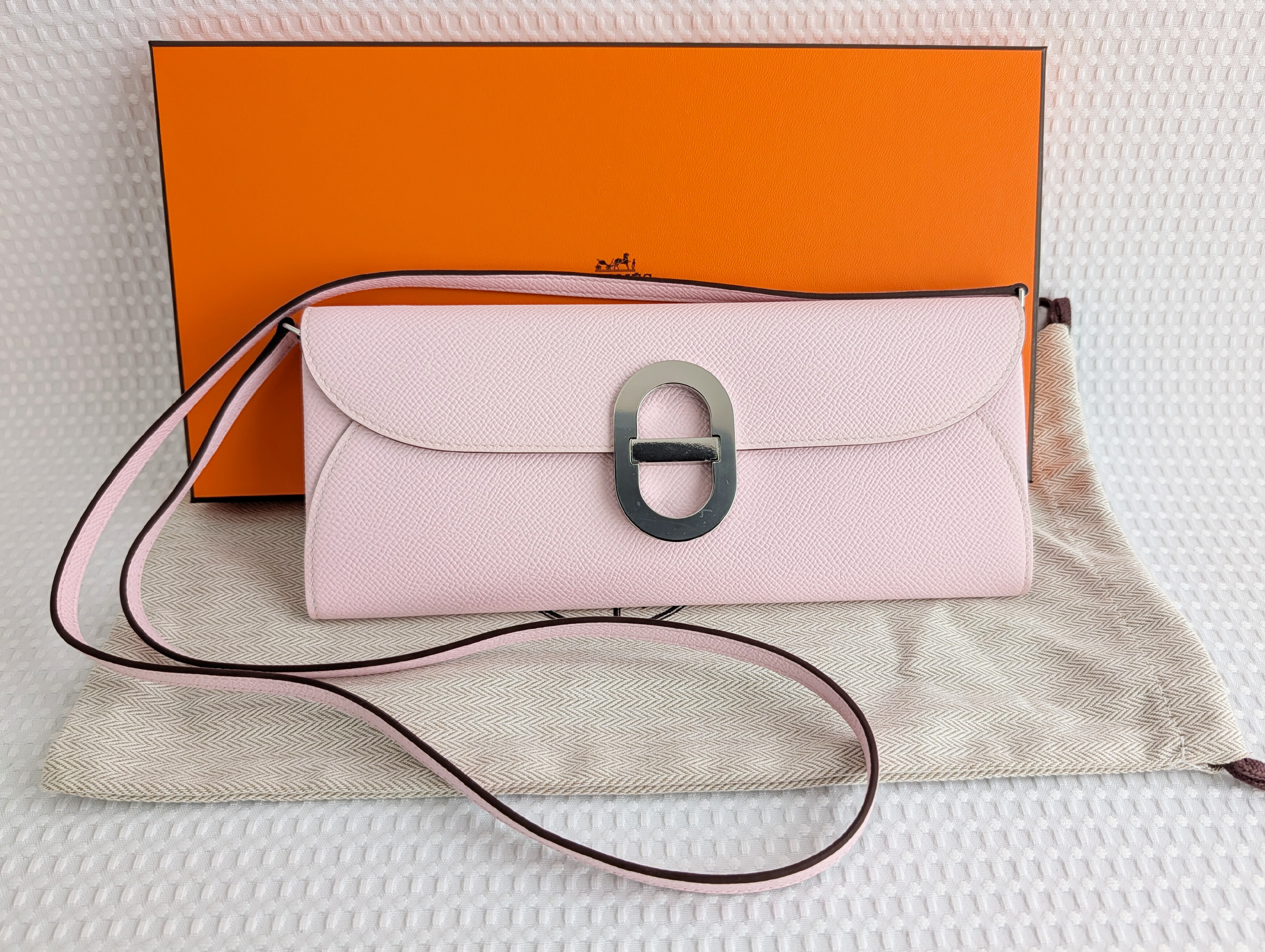Chaine d'Ancre To Go Rose Darling Silver Hardware W Stamp Shoulder Bag
