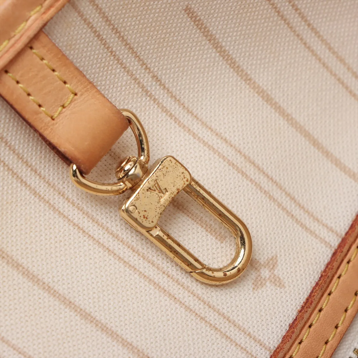 Damier Azur Neverfull MM N51107 SP4099 White — view 11