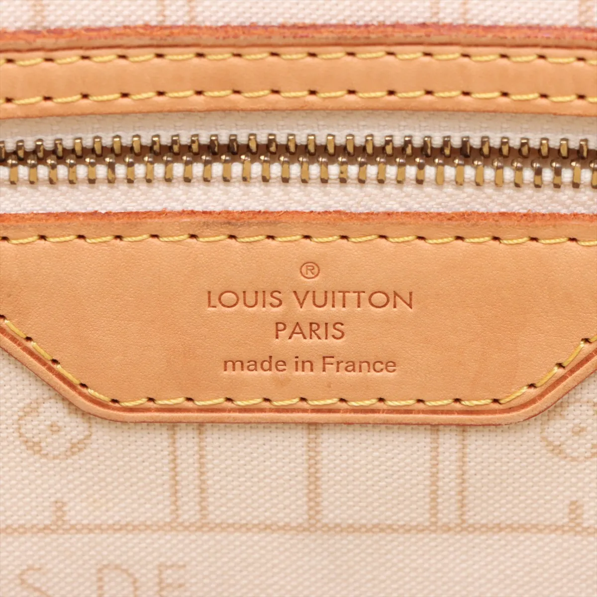 Damier Azur Neverfull MM N51107 SP4099 White — view 9
