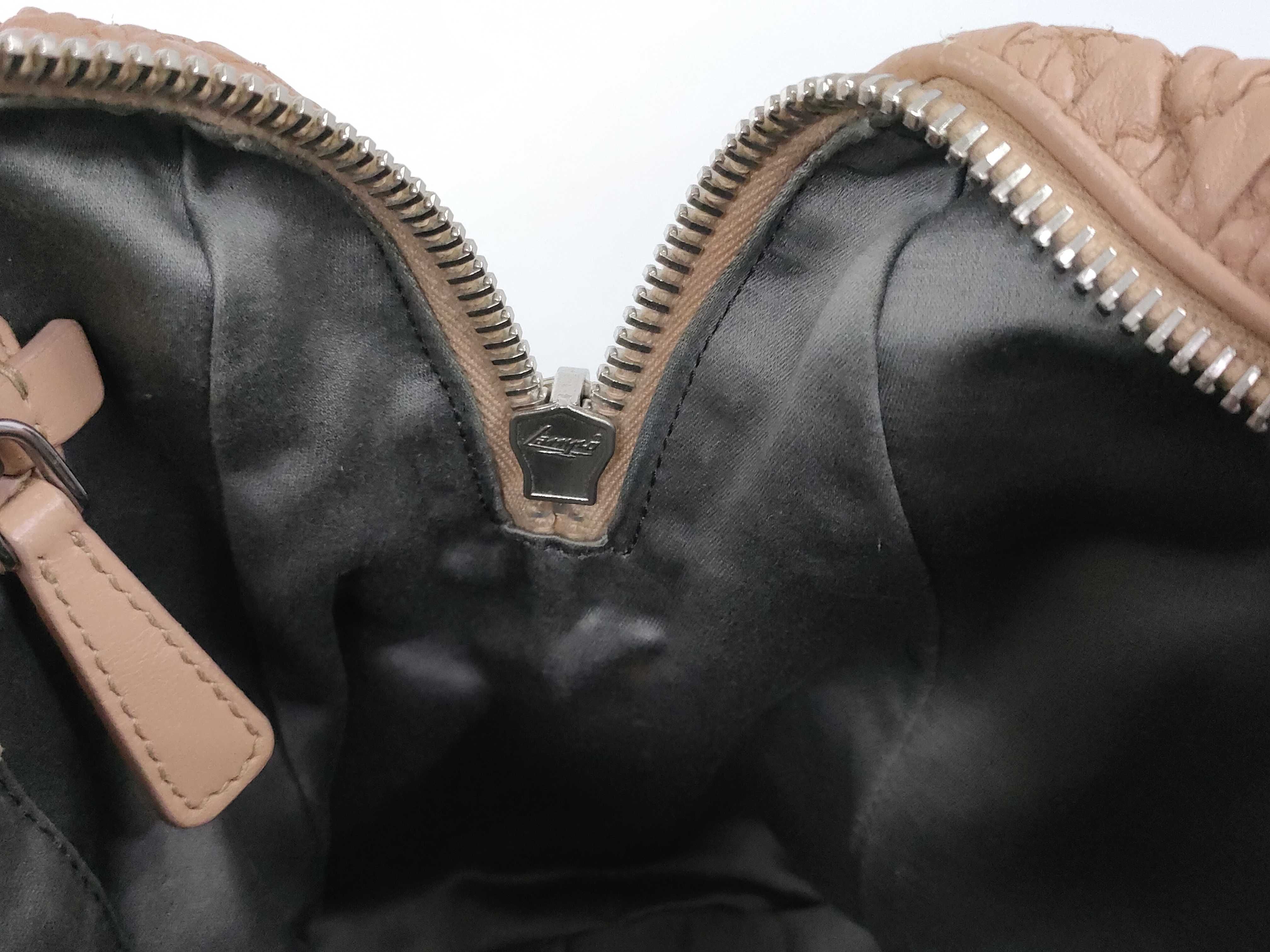 Gathered Chain Bag, Beige Shoulder Bag — view 10