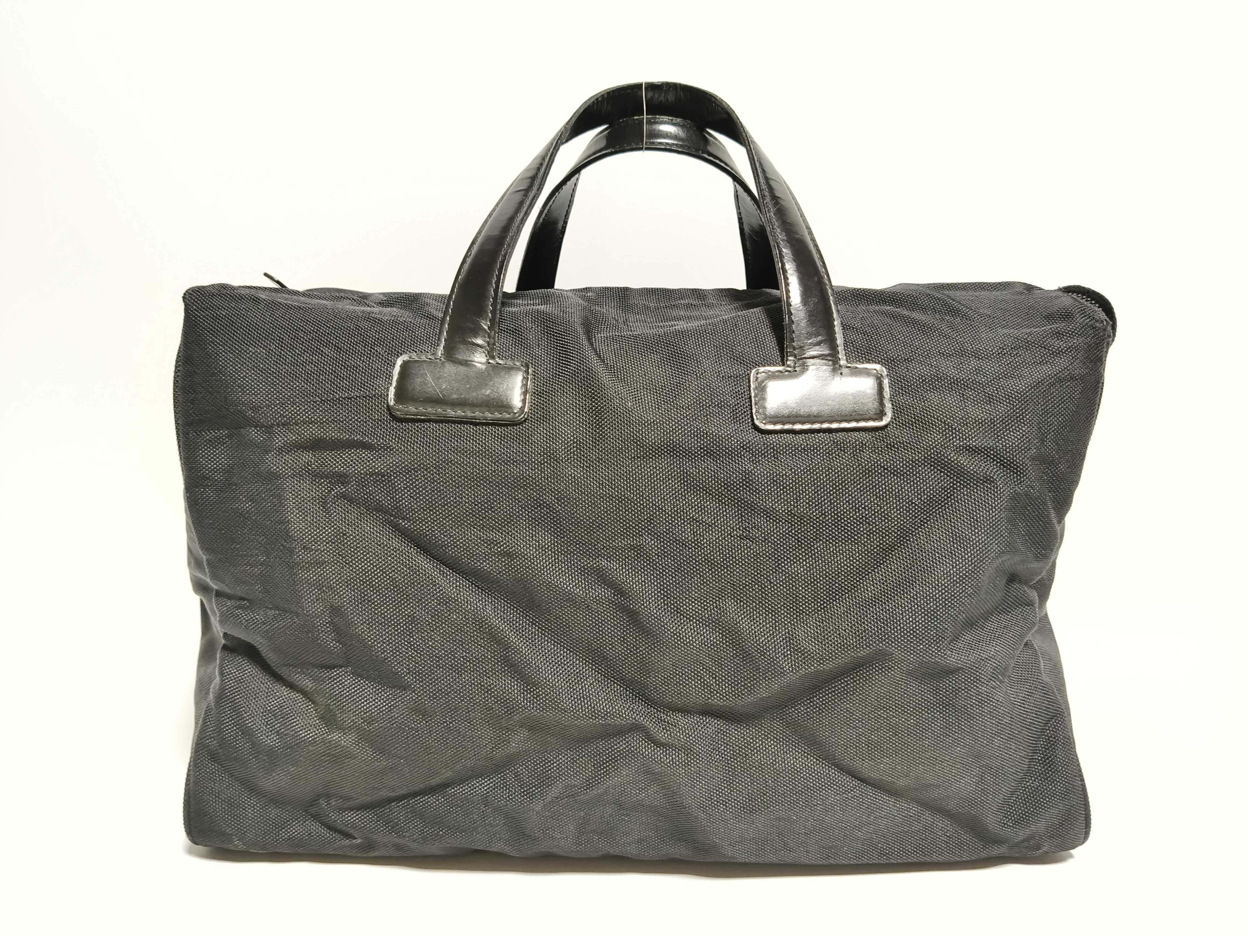 Blue Label Canvas Handbag Boston Bag