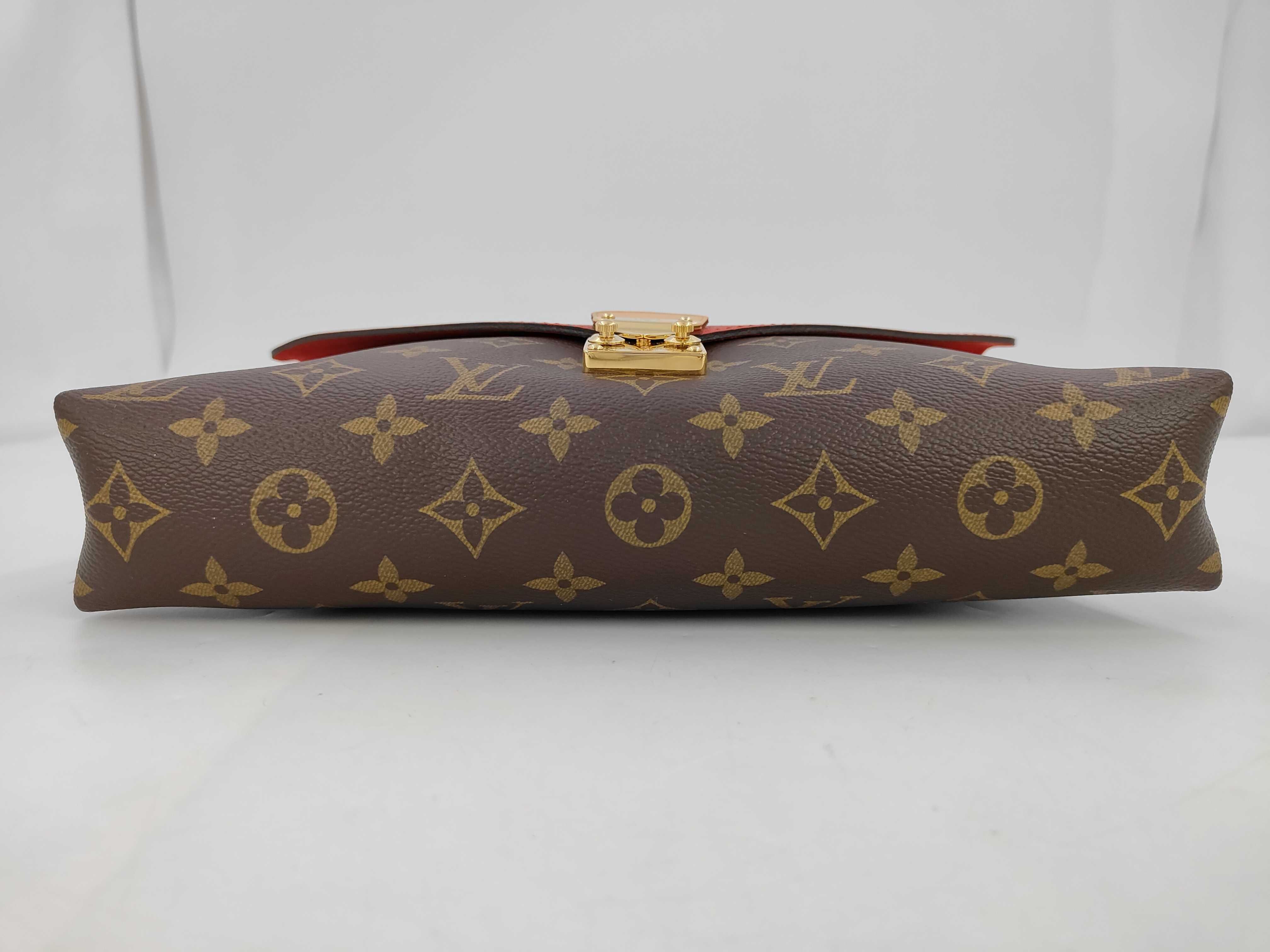Monogram Pallas Chain Red x Monogram Gold Hardware Gold Chain Shoulder Bag — view 3