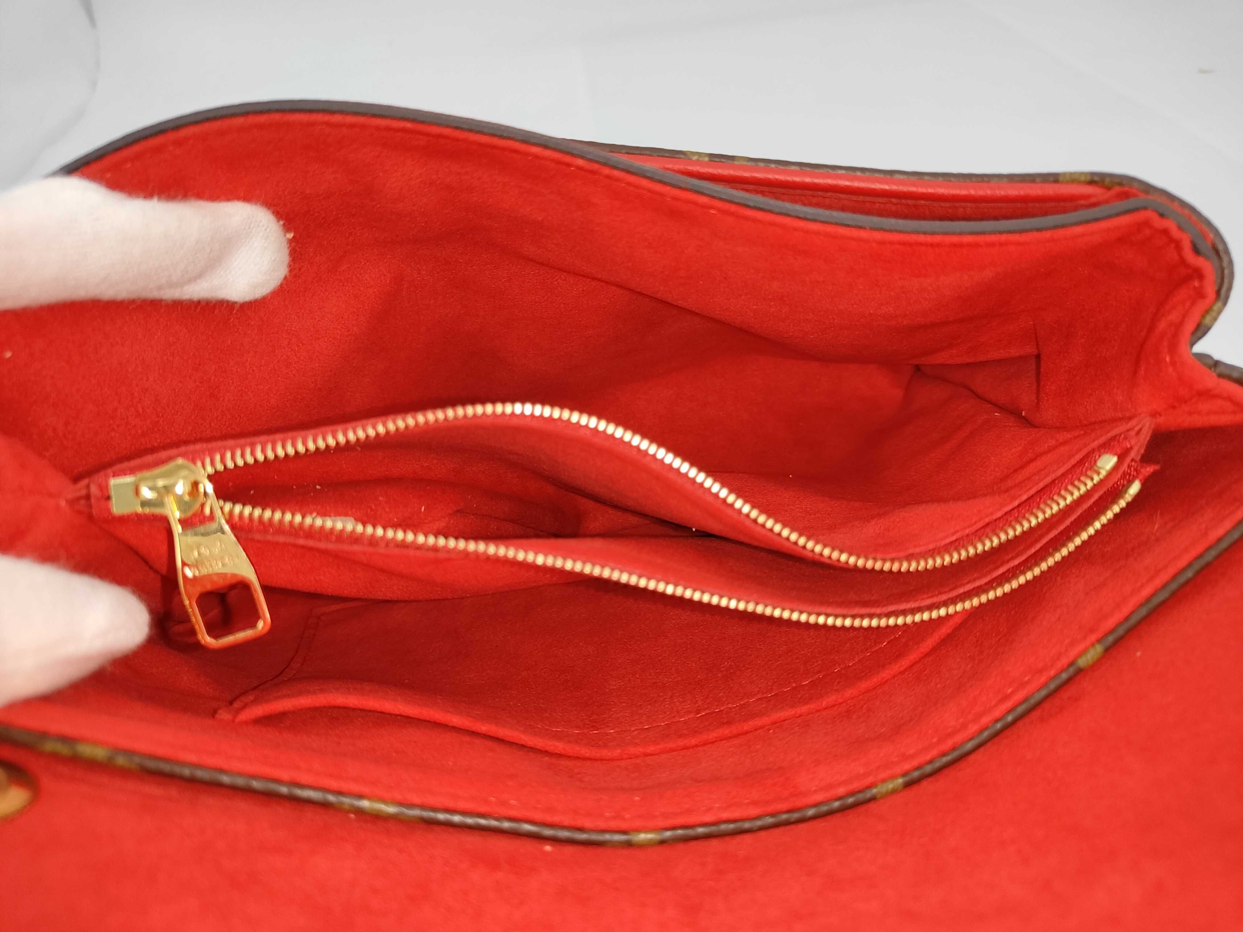 Monogram Pallas Chain Red x Monogram Gold Hardware Gold Chain Shoulder Bag — view 8