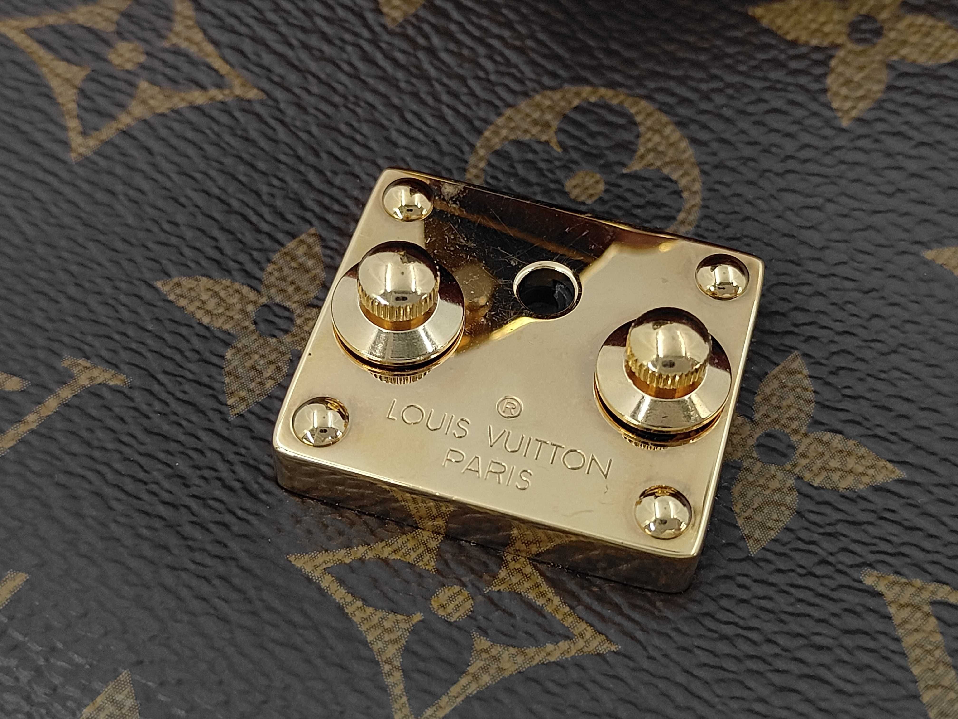 Monogram Pallas Chain Red x Monogram Gold Hardware Gold Chain Shoulder Bag — view 9