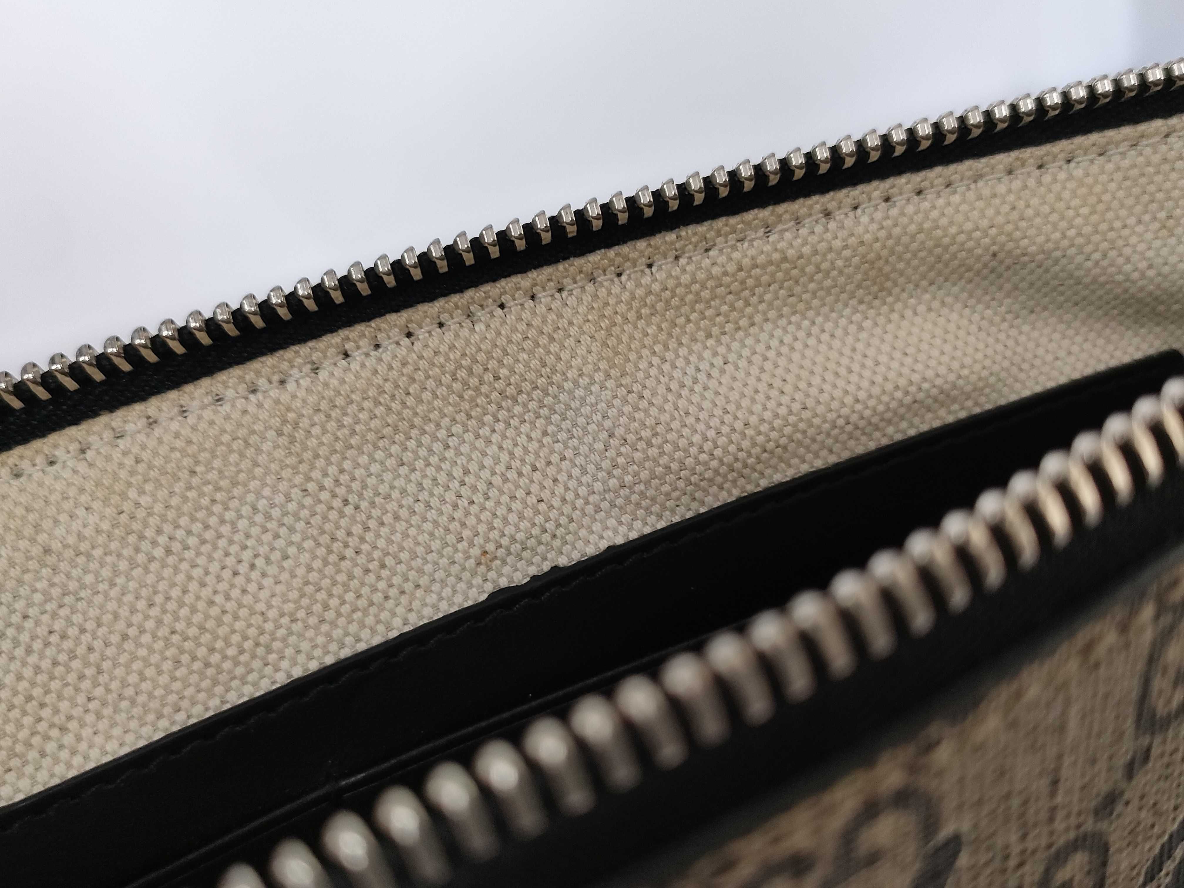 GG Bee Embroidery Clutch Bag, Brown Clutch Bag — view 12
