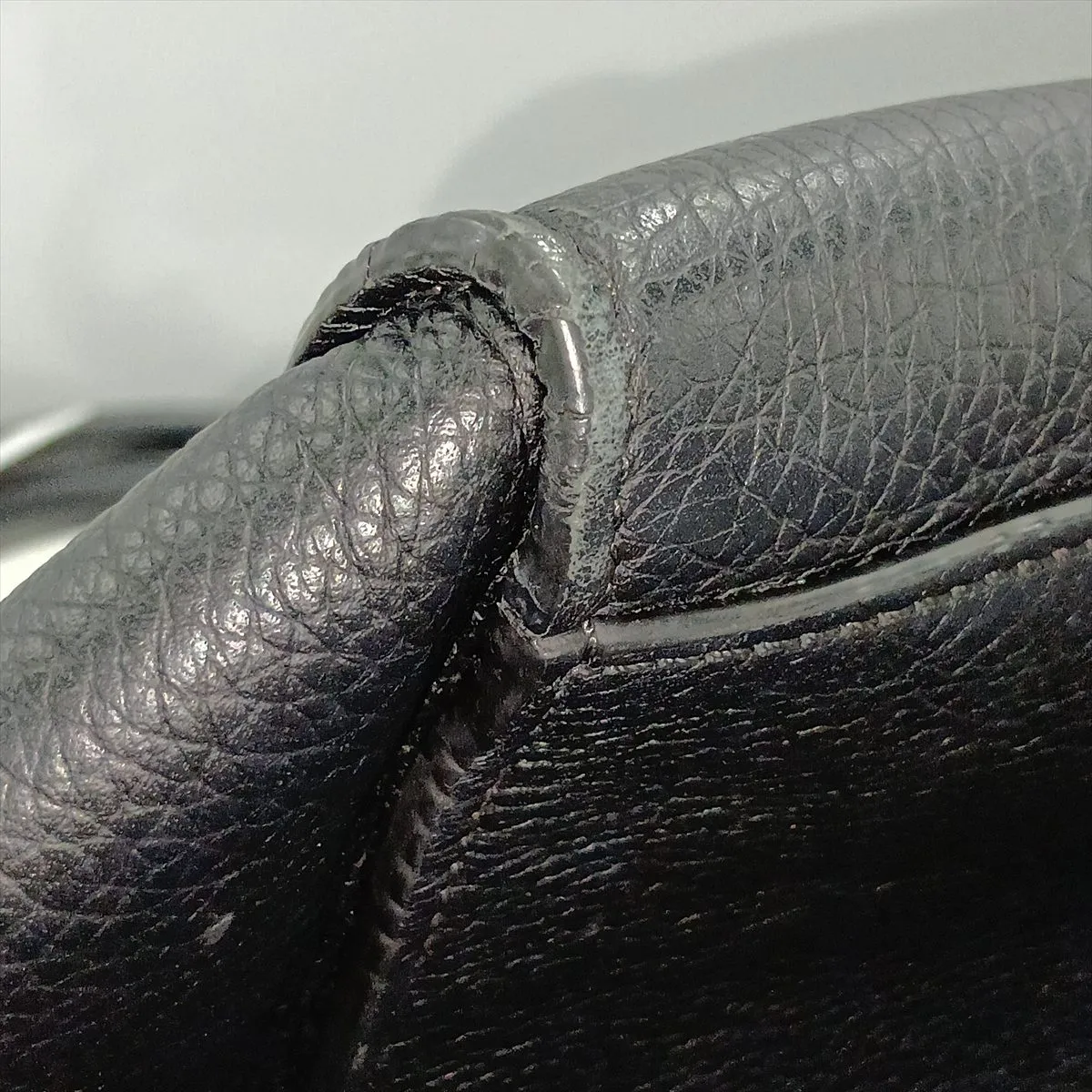 Big Bag Medium Leather Tote Bag Black — view 15