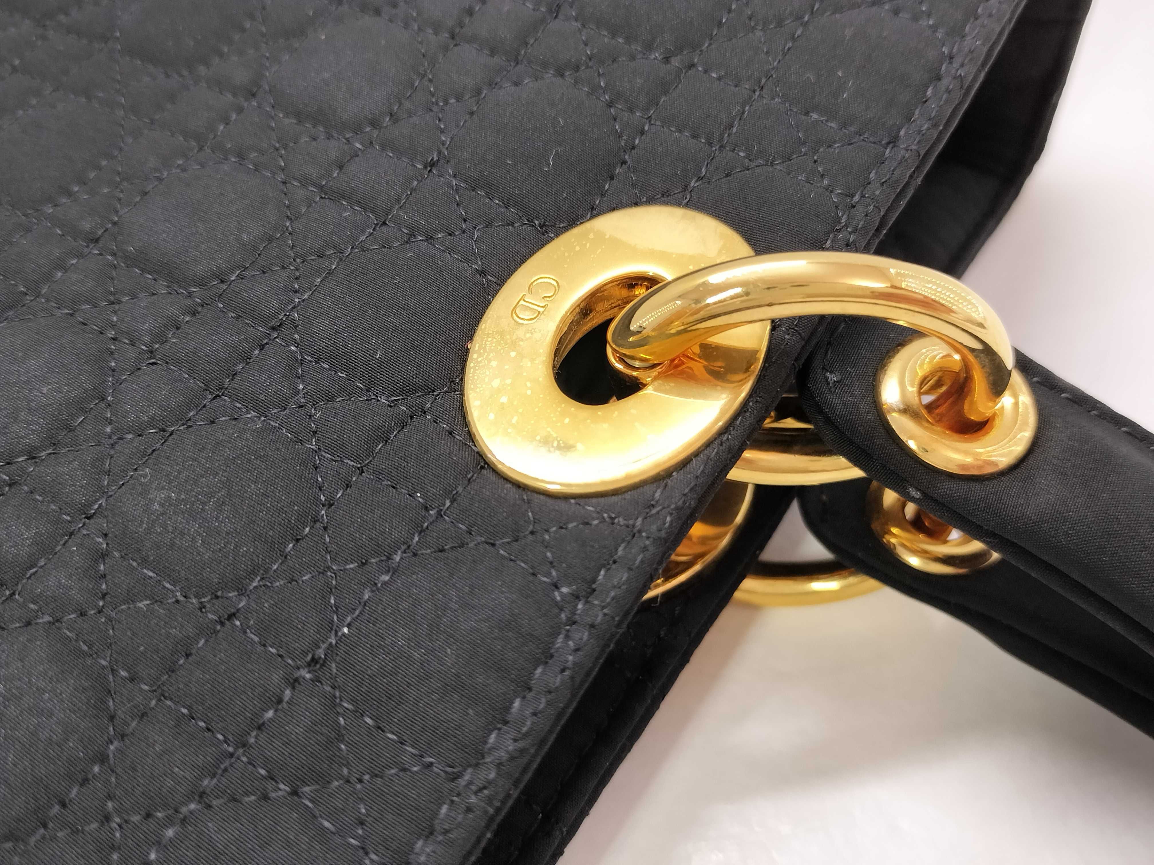 Lady Dior Large Handbag (RU0999) - Black — view 5