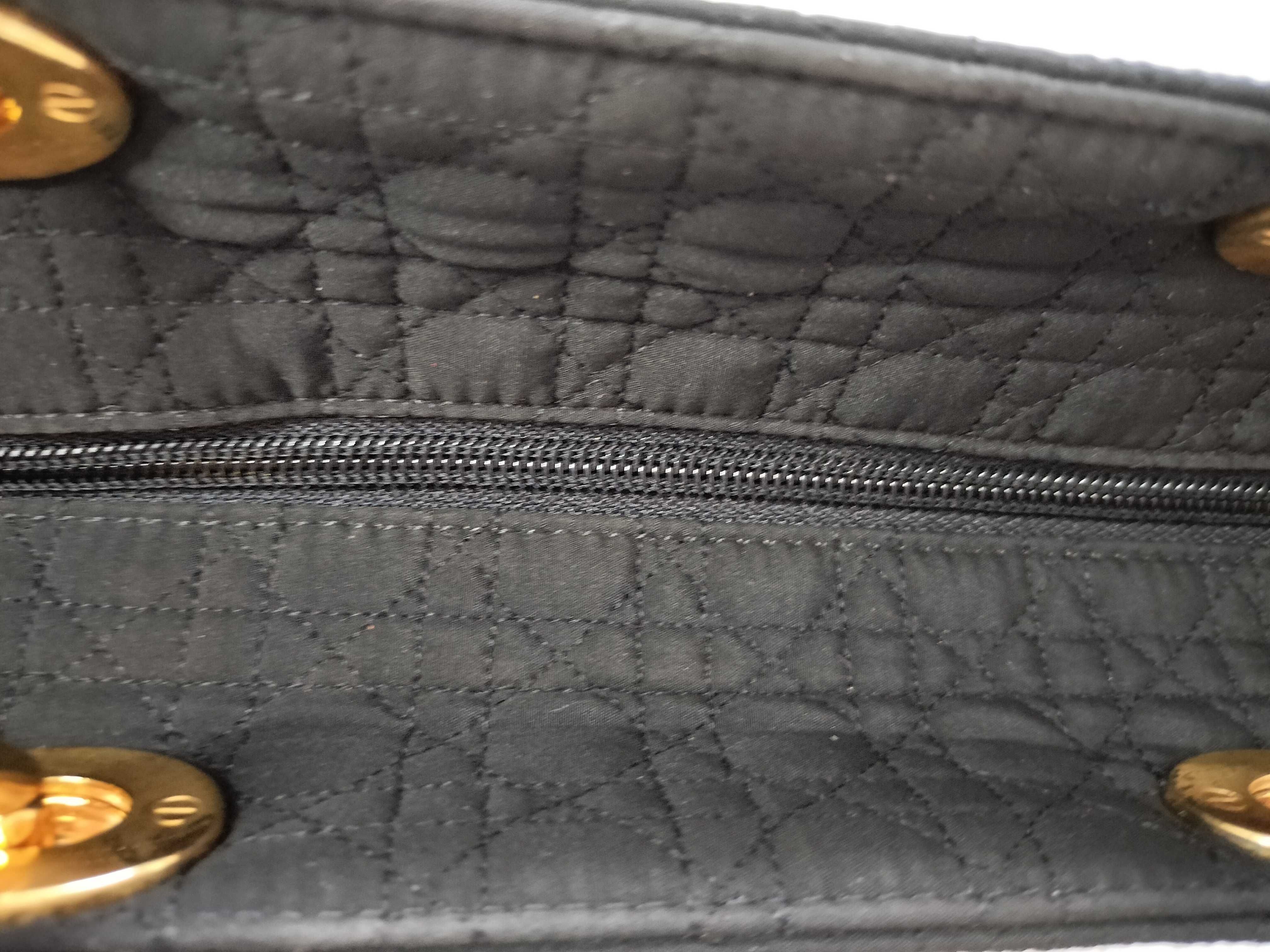 Lady Dior Large Handbag (RU0999) - Black — view 7