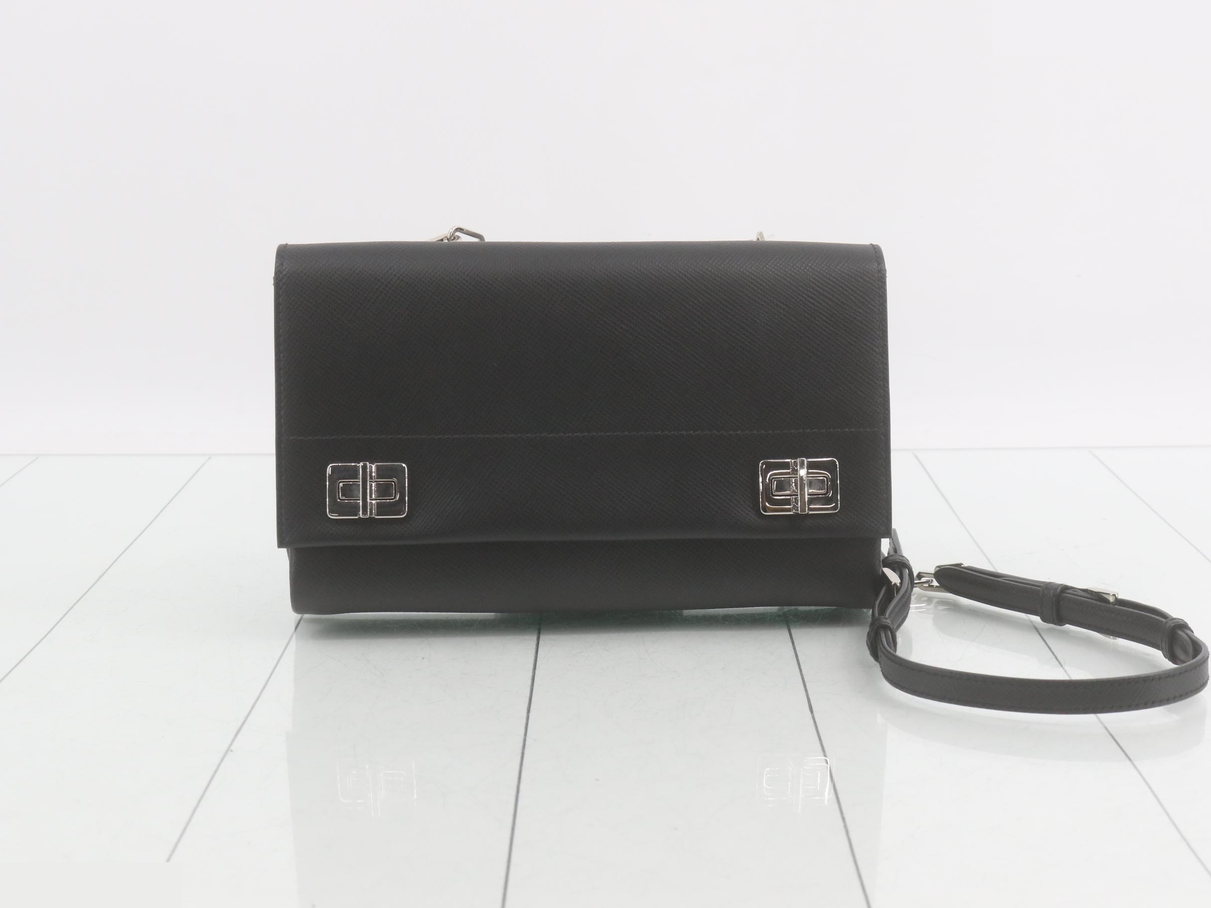 Saffiano Chain Shoulder Bag