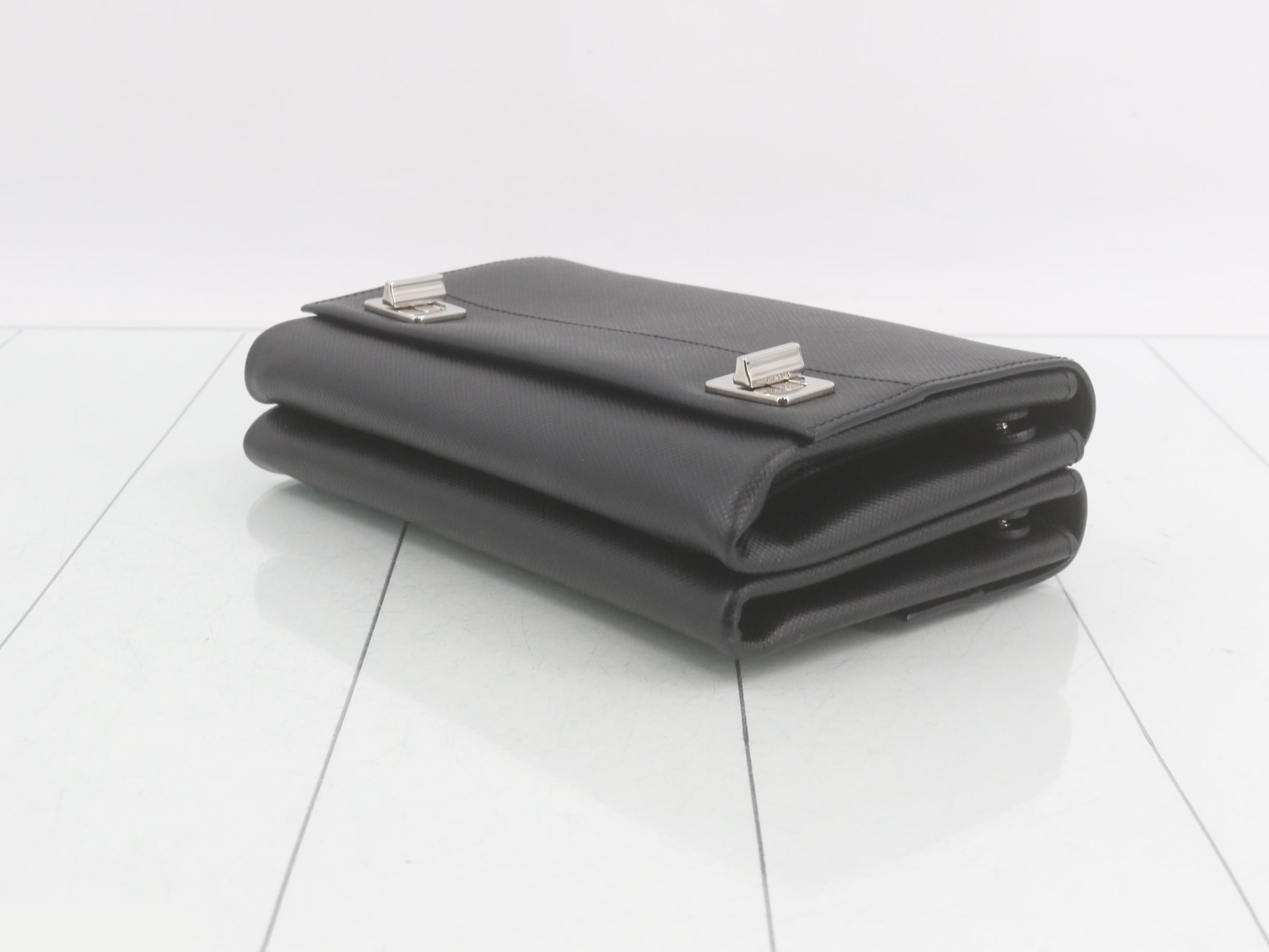 Saffiano Chain Shoulder Bag — view 6