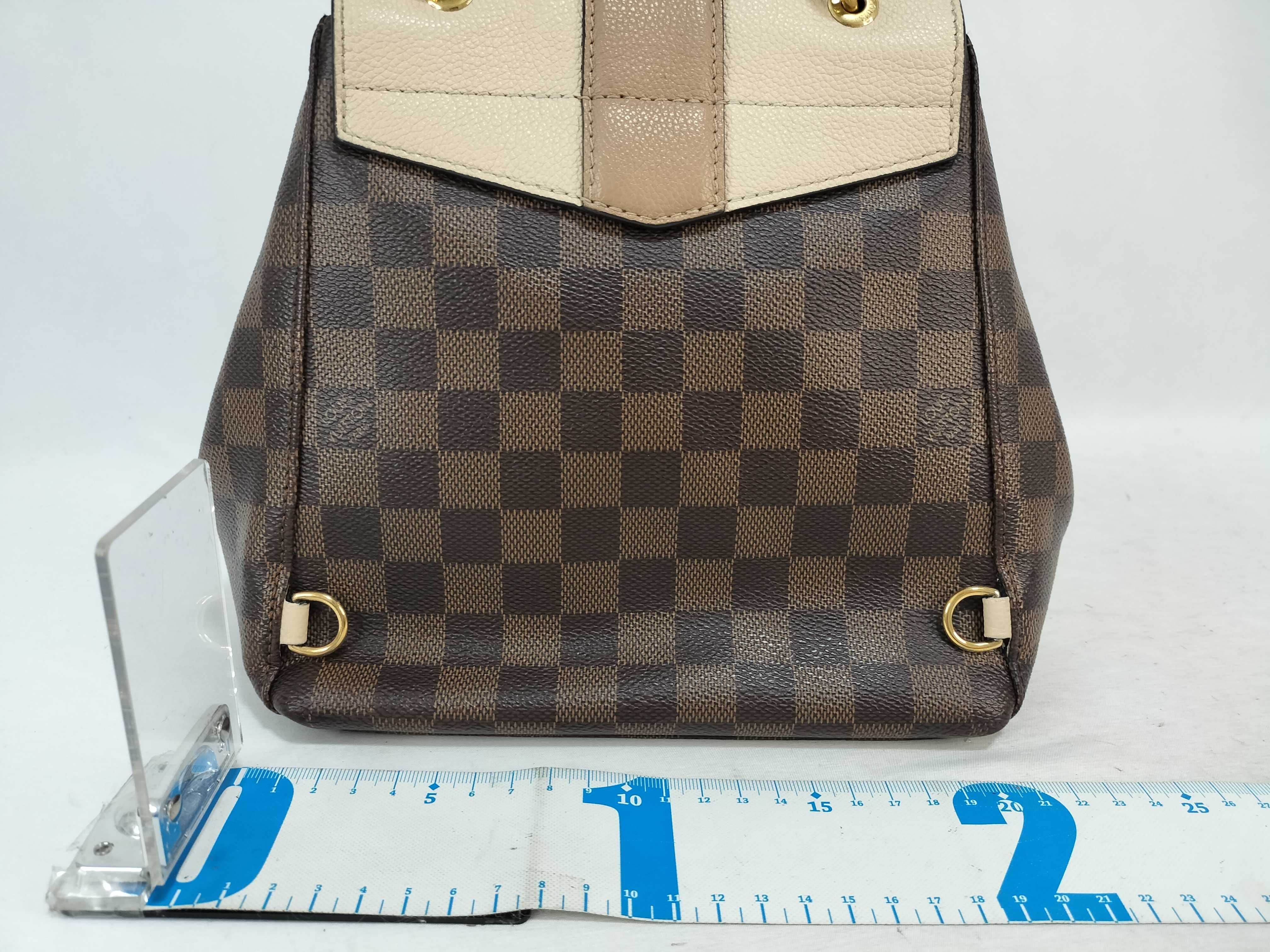 Damier Clapton Backpack N42259 Brown x Beige Handbag — view 2