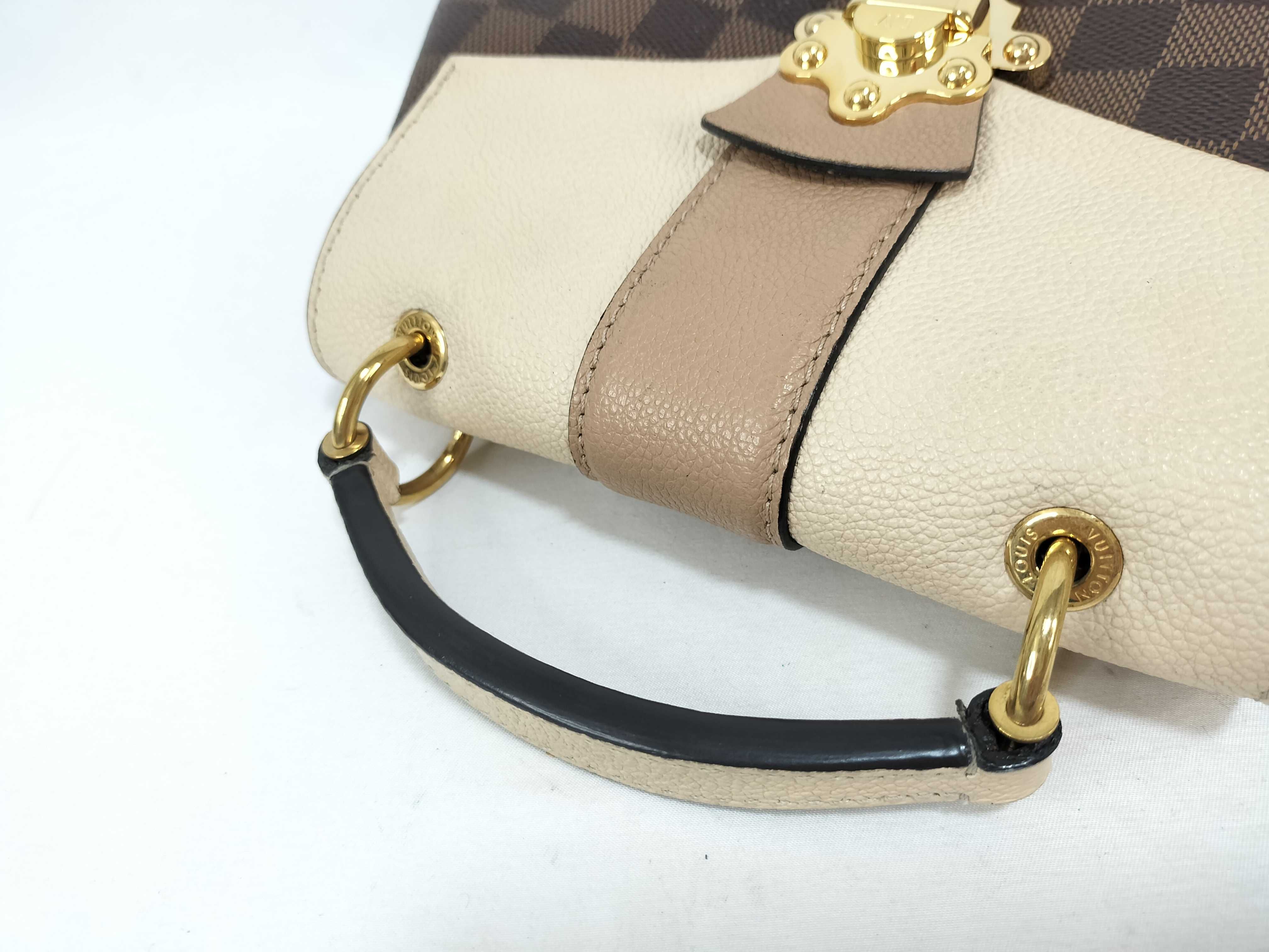Damier Clapton Backpack N42259 Brown x Beige Handbag — view 3