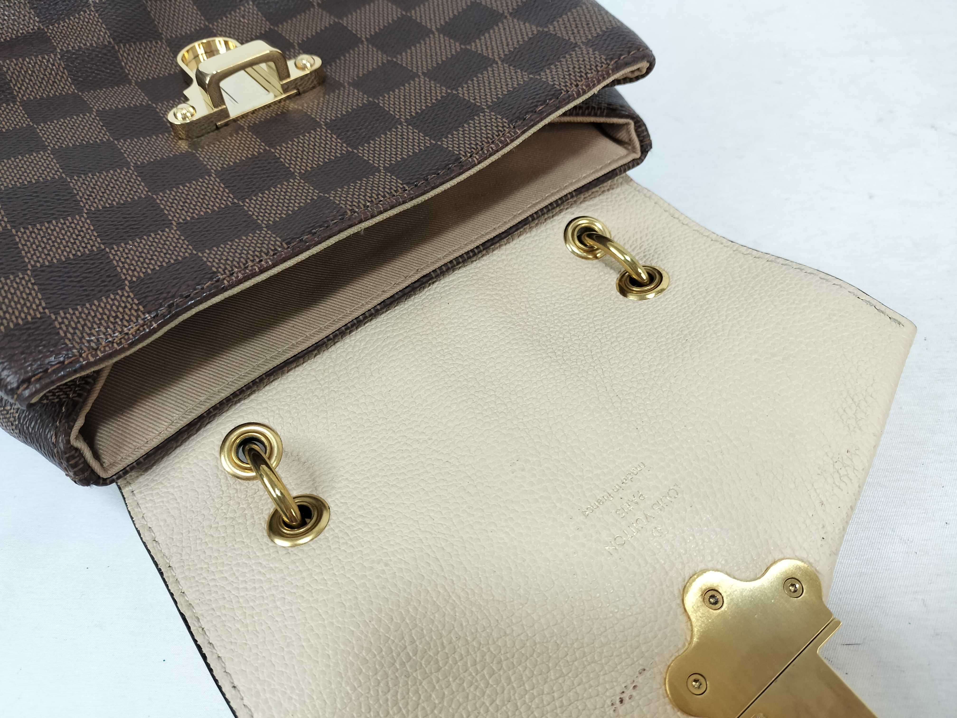 Damier Clapton Backpack N42259 Brown x Beige Handbag — view 8