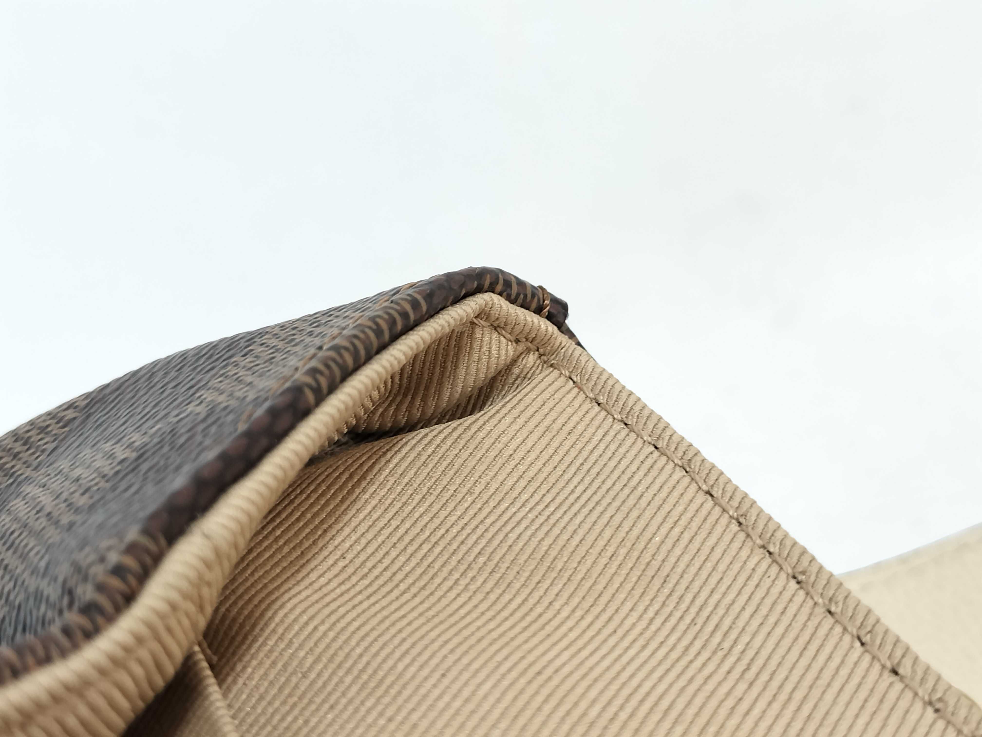 Damier Clapton Backpack N42259 Brown x Beige Handbag — view 9