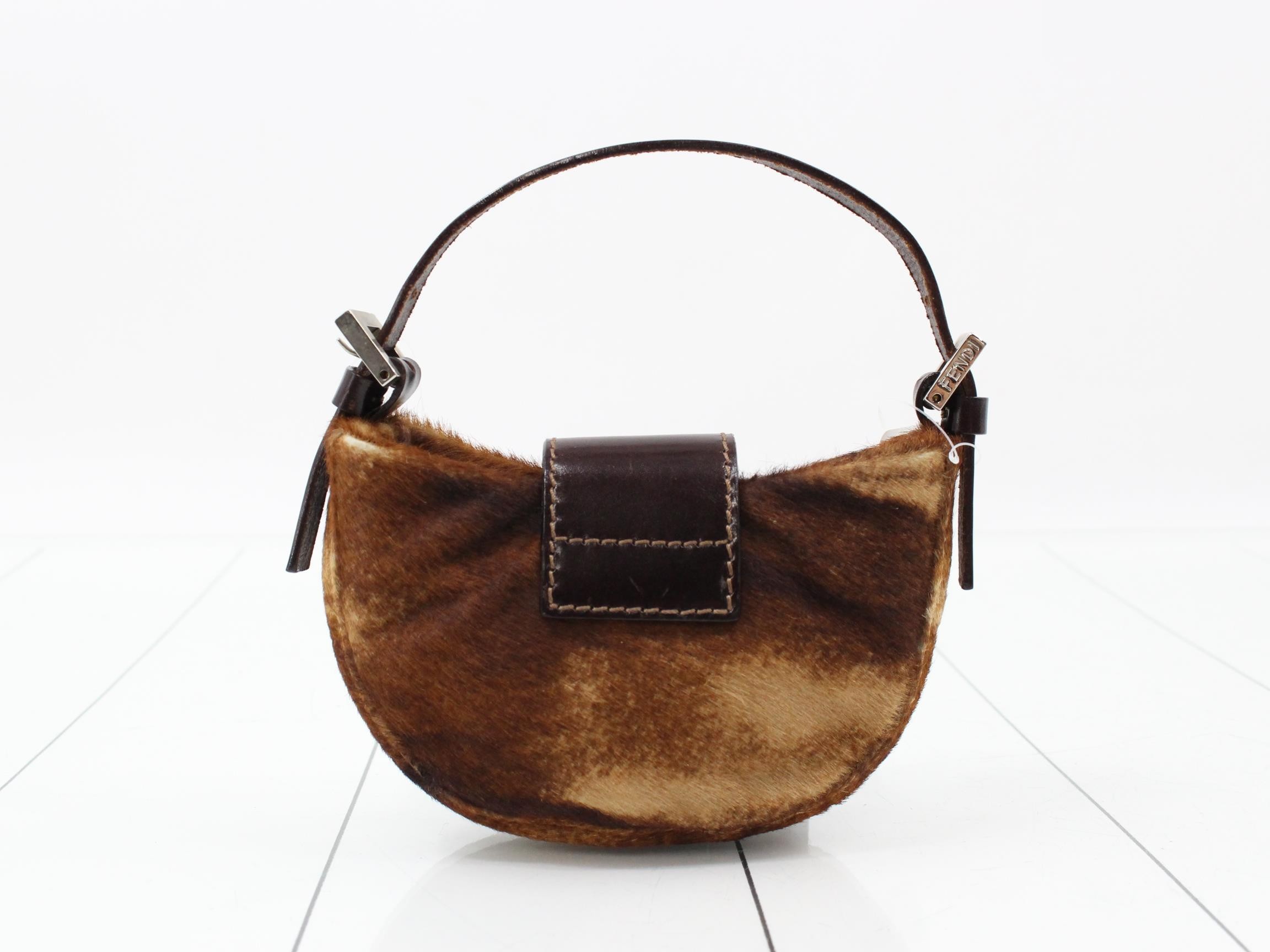 Mamma Calf Hair Croissant Bag — view 2