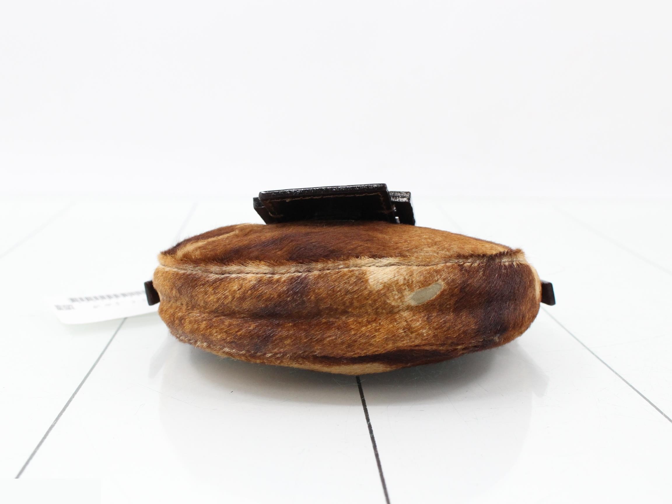 Mamma Calf Hair Croissant Bag — view 3