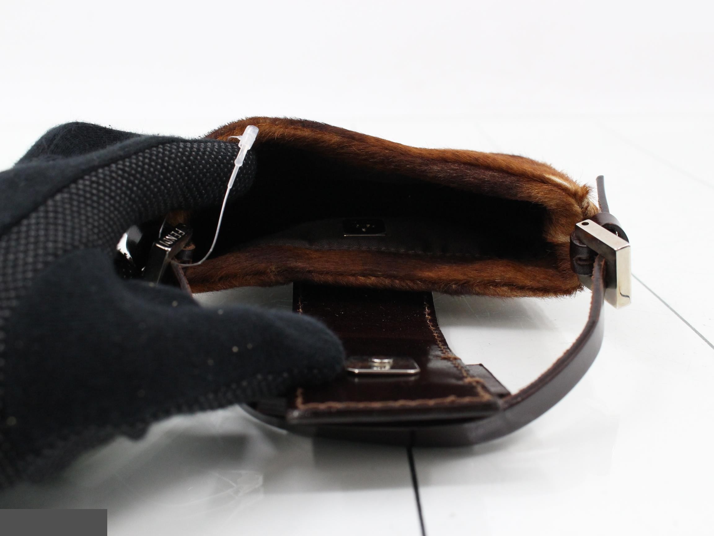 Mamma Calf Hair Croissant Bag — view 4