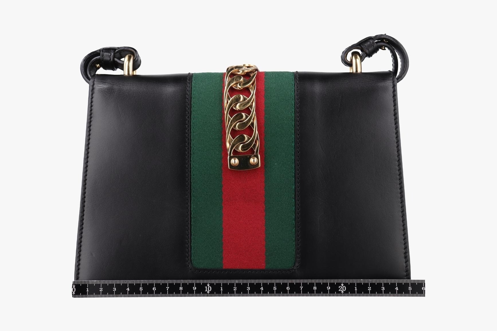 Sylvie Leather Black x Green x Red — view 2