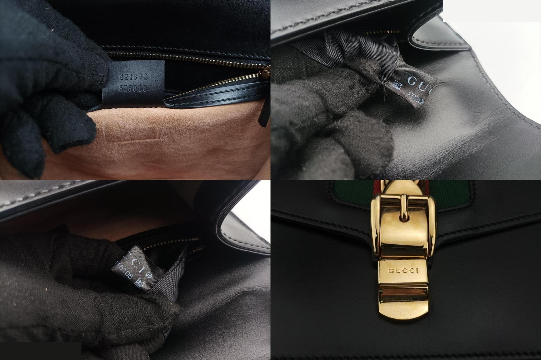 Sylvie Leather Black x Green x Red — view 8