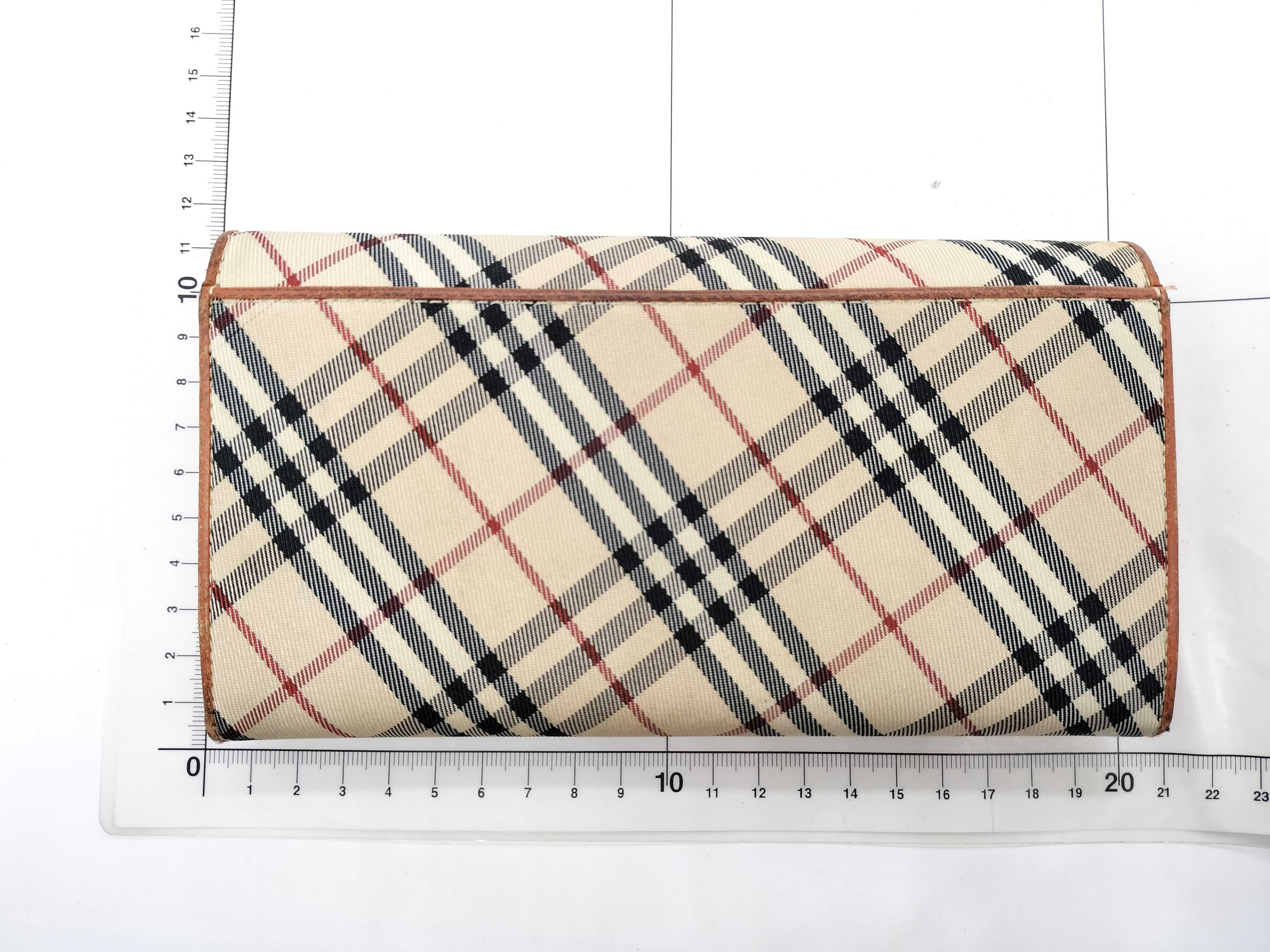 Checkered Clasp Long Wallet — view 2