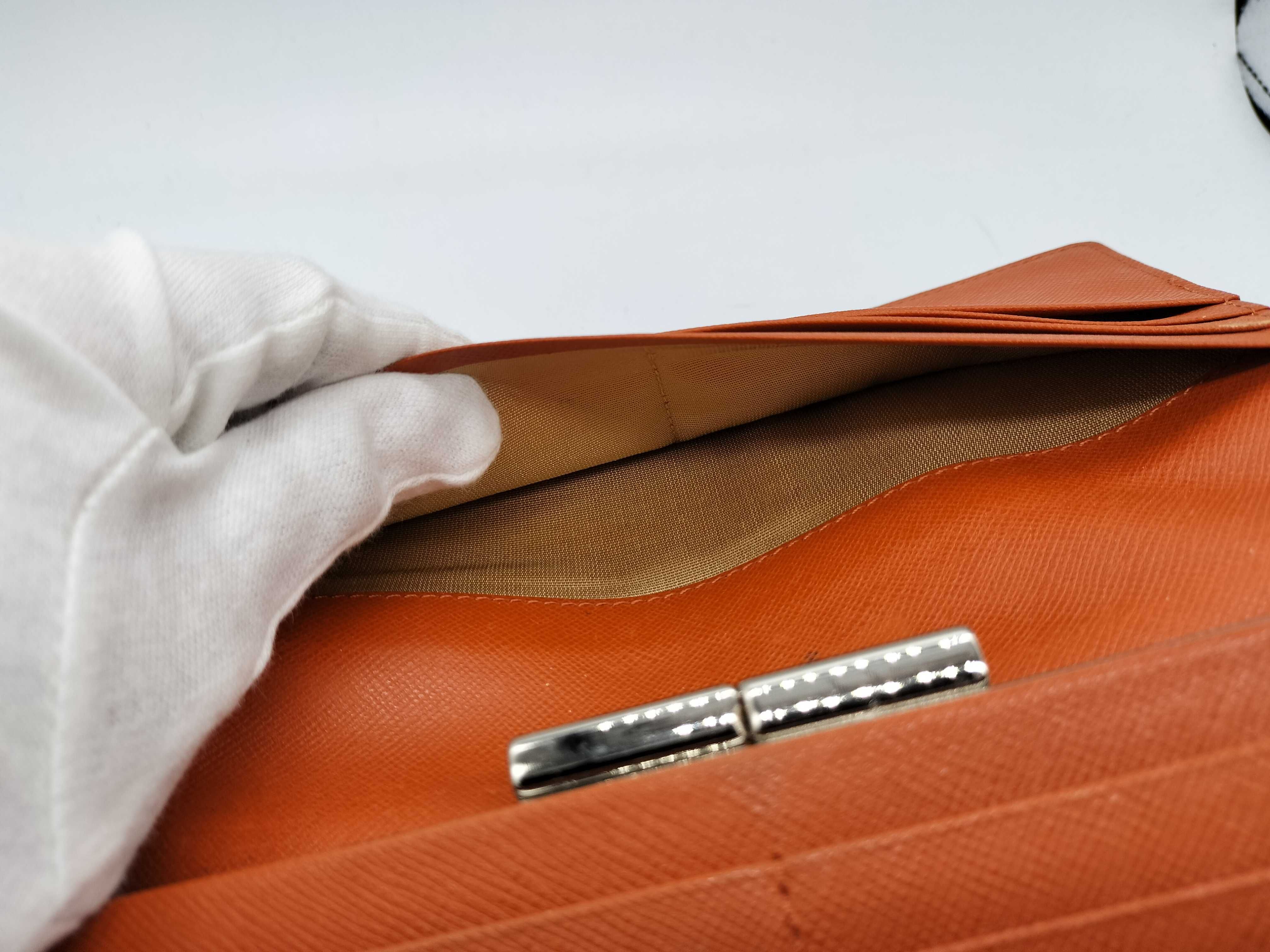 Checkered Clasp Long Wallet — view 11