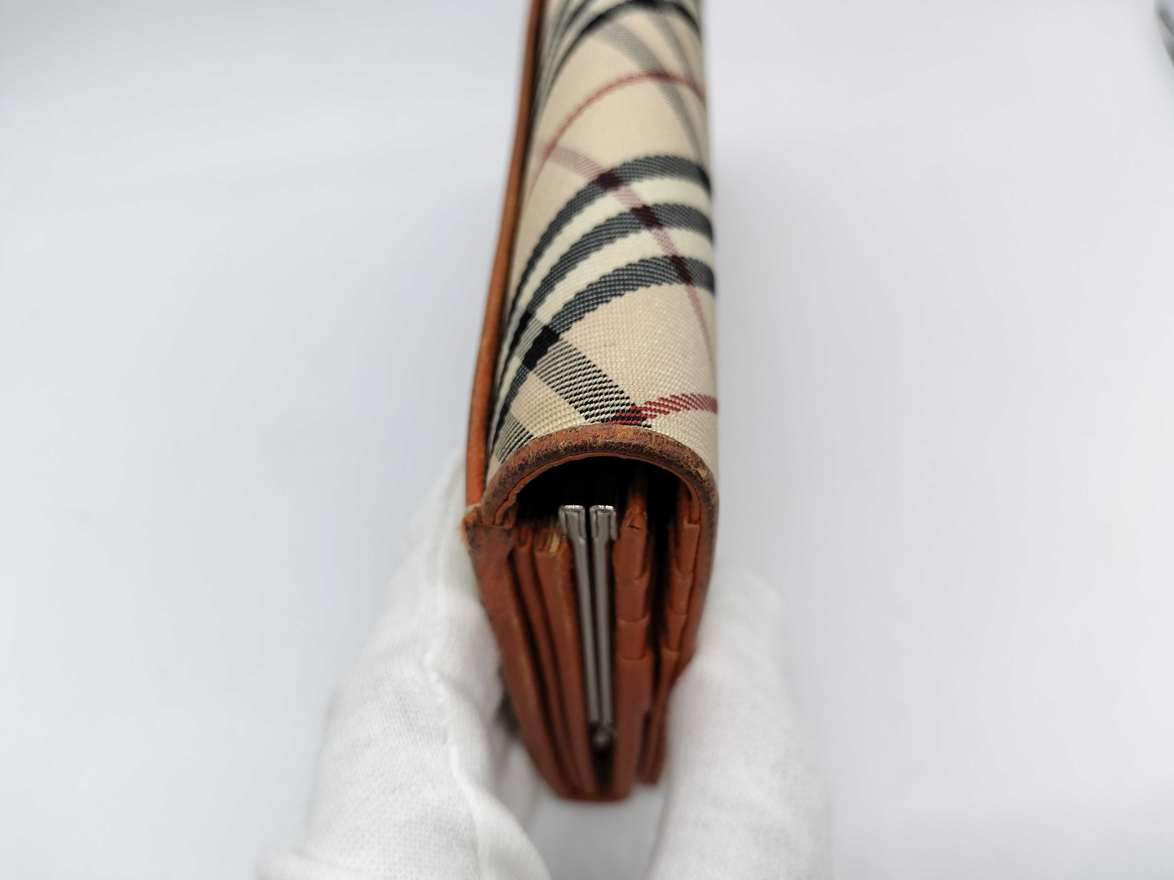 Checkered Clasp Long Wallet — view 7