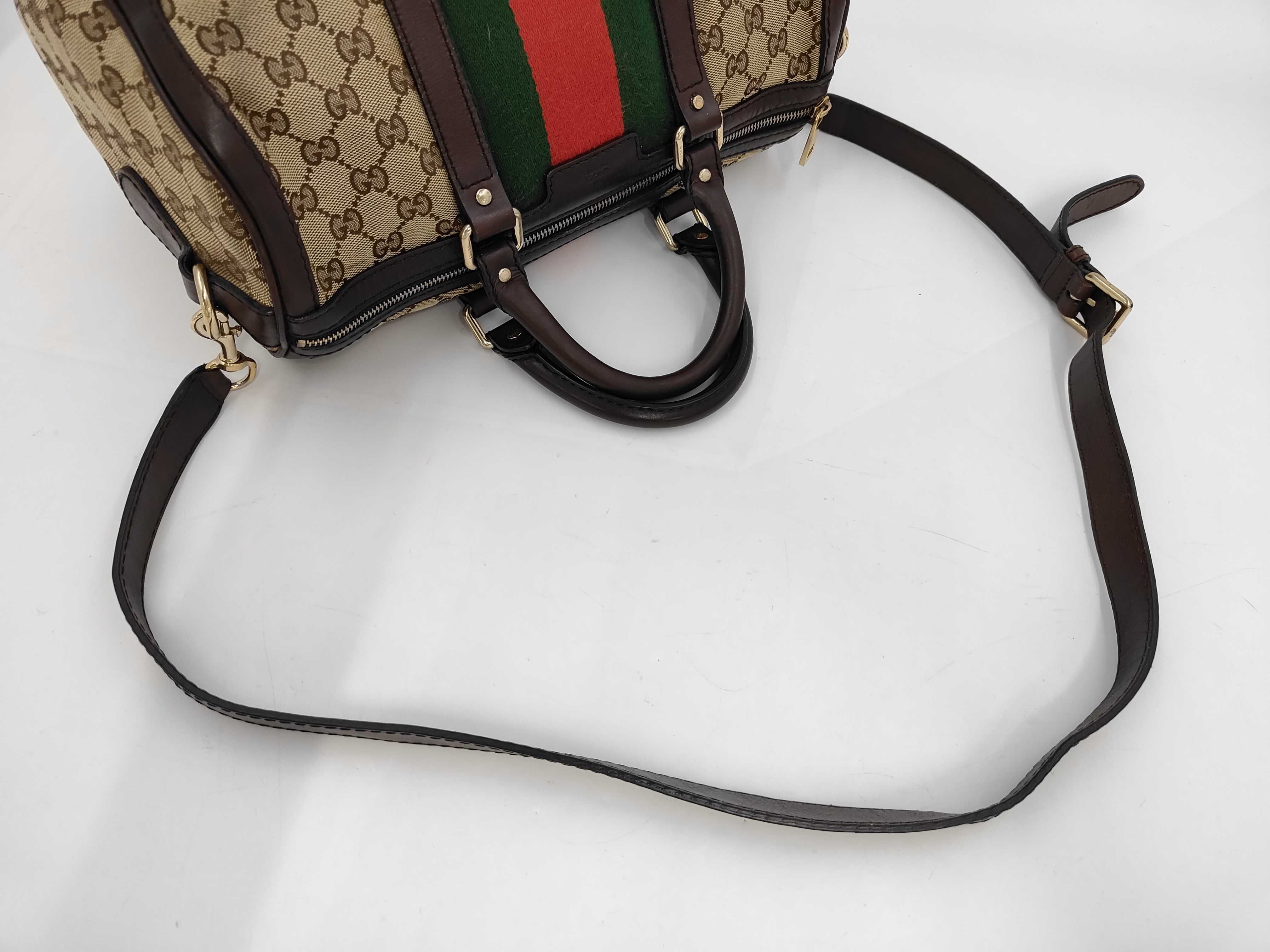 GG Vintage Web Original GG Boston Bag — view 3