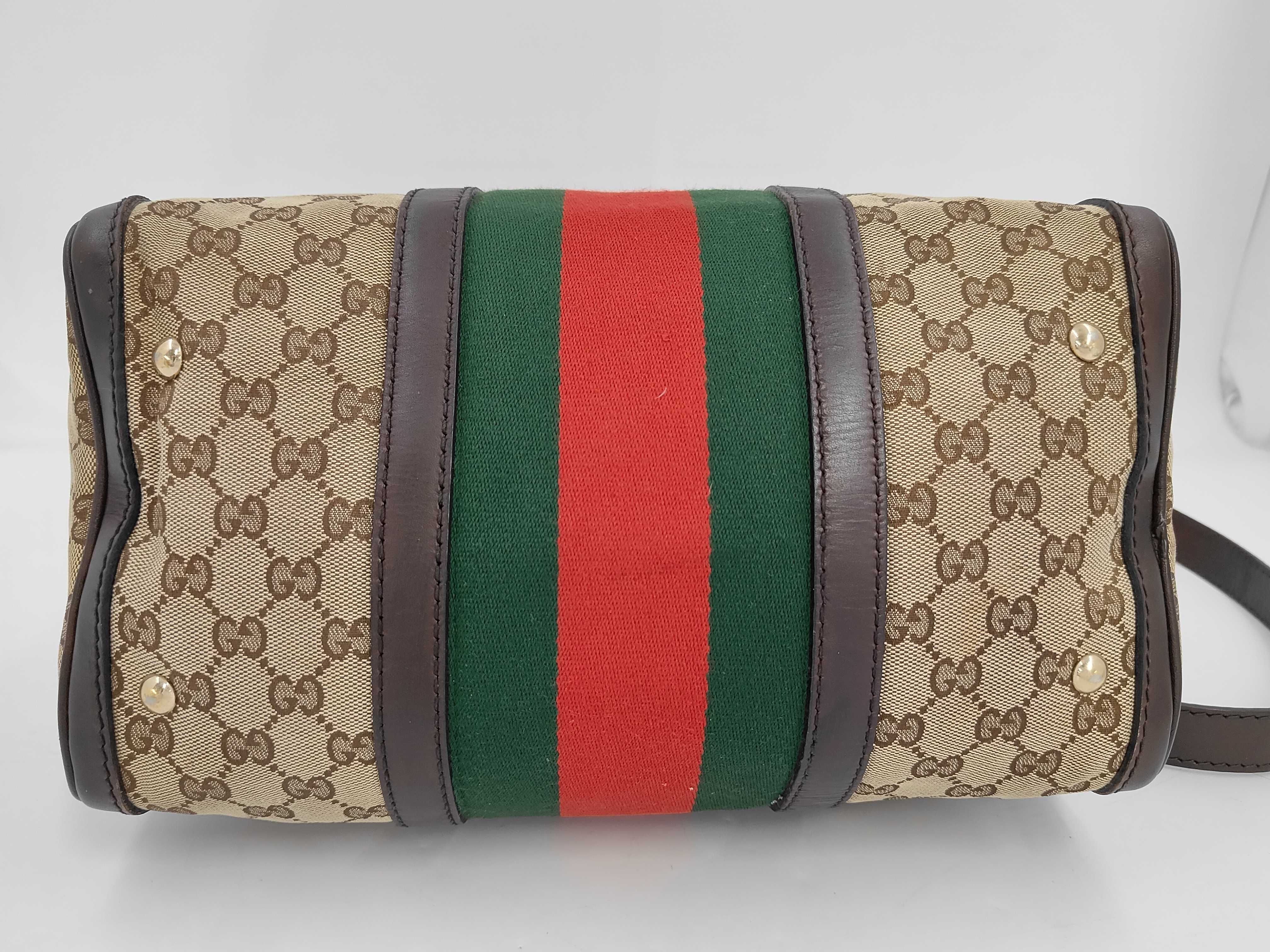 GG Vintage Web Original GG Boston Bag — view 6
