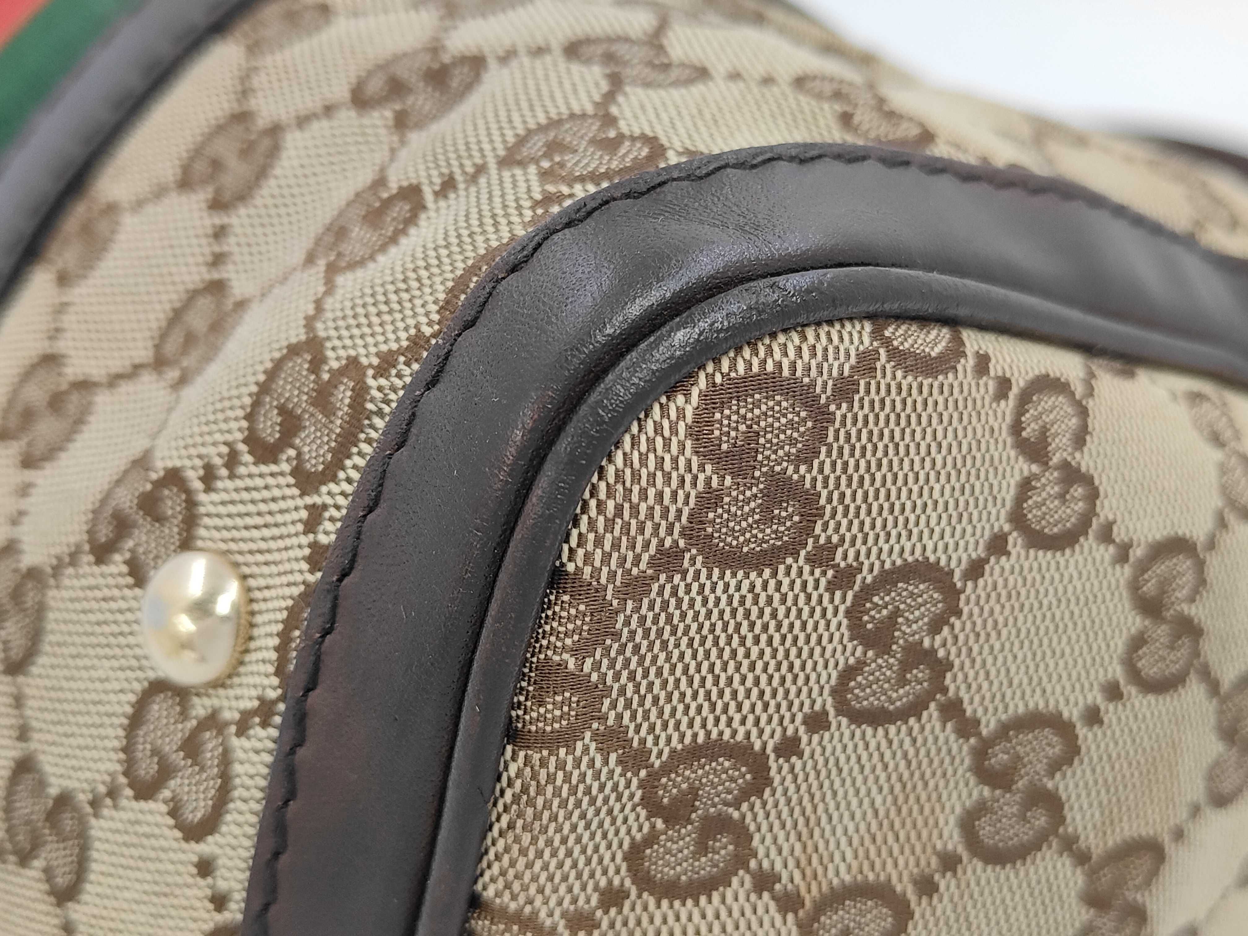 GG Vintage Web Original GG Boston Bag — view 7
