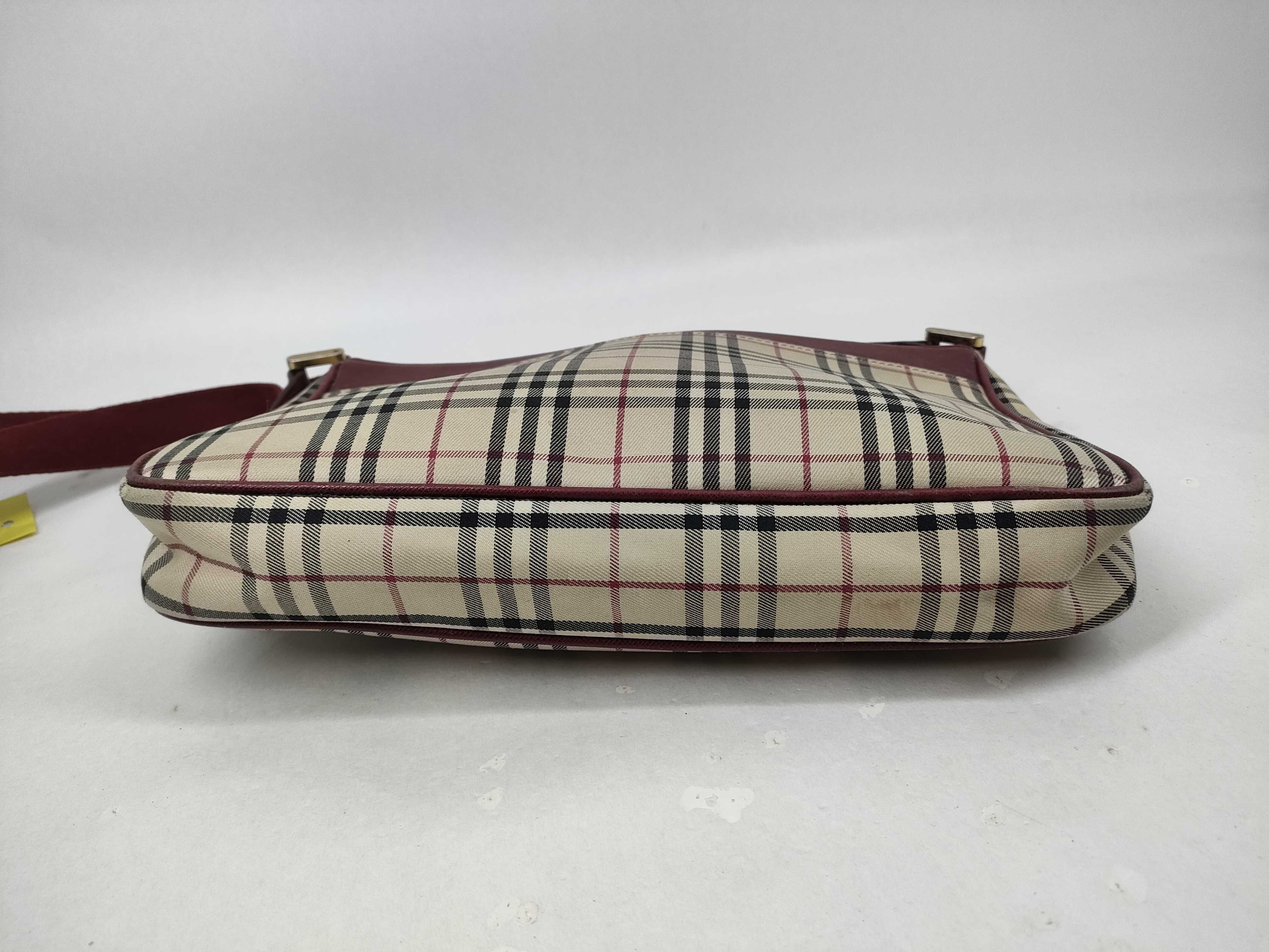 Nova Check Canvas x Leather Shoulder Bag — view 3