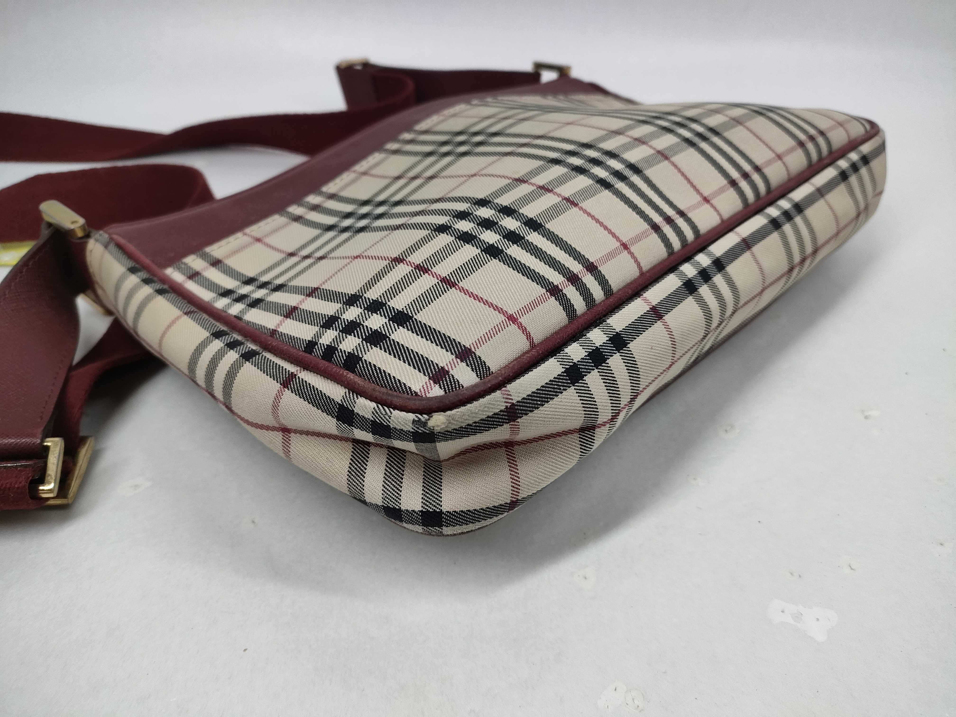 Nova Check Canvas x Leather Shoulder Bag — view 4
